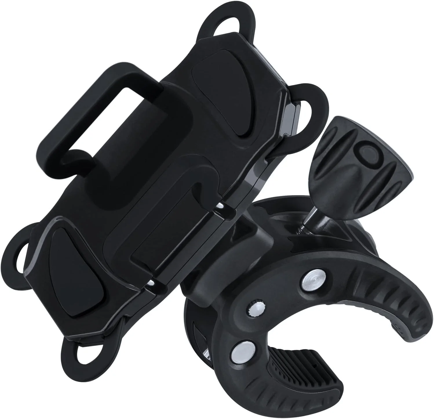 نگهدارنده تلفن همراه با گیره، پایه میکروفون، نگهدارنده جهانی تلفن همراه برای پایه درام موسیقی، دوچرخه، گلف کارت، قایق، سبد خرید، سازگار با آیفون و گوشی های هوشمند گلکسی