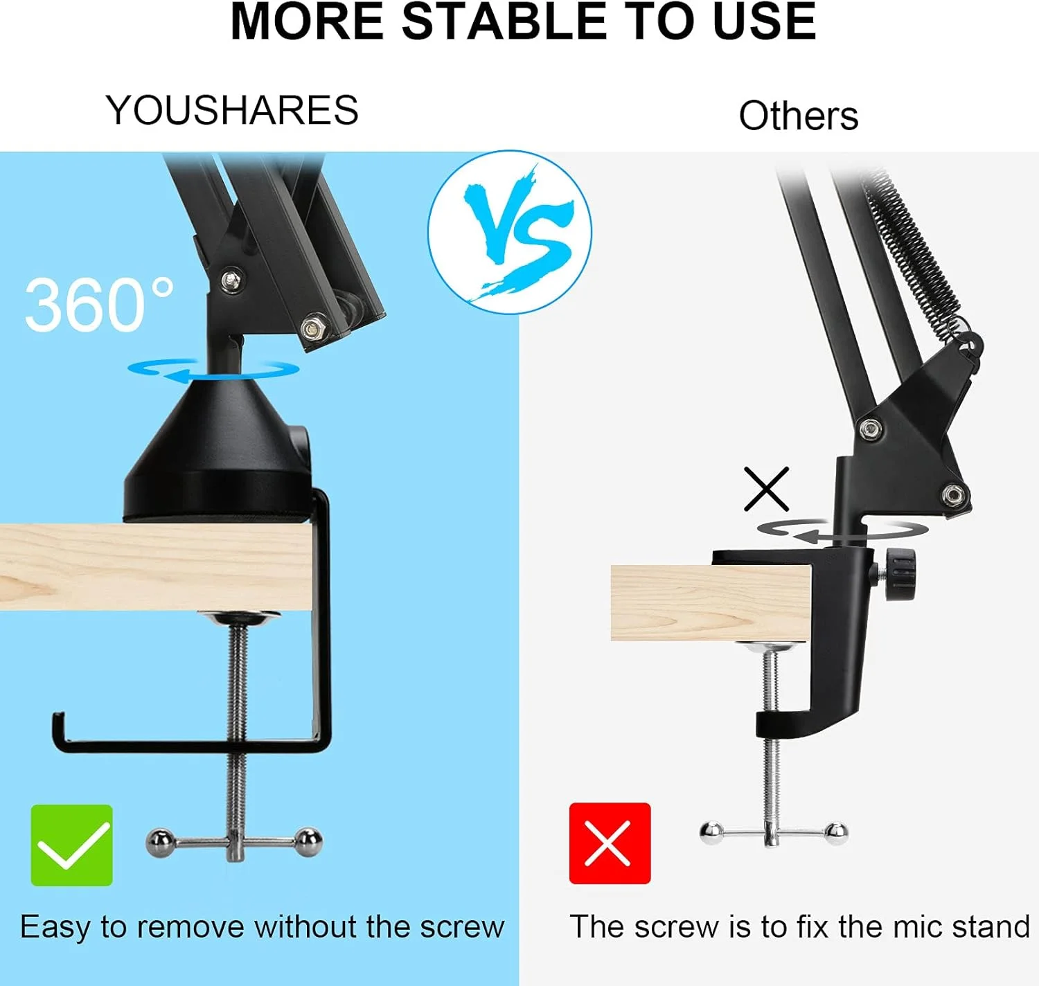 پایه میکروفون MV7 تقویت شده YOUSHARES با بادگیر - بازوی میکروفون سنگین سازگار با میکروفون Shure MV7 و میکروفون Shure MV7X، پایه بازوی بوم Shure MV7 با پاپ فیلتر پایه میکروفون MV7 تقویت شده YOUSHARES با بادگیر - بازوی میکروفون سنگین سازگار با میکروفون Shure MV7 و میکروفون Shure MV7X، پایه بازوی بوم Shure MV7 با پاپ فیلتر