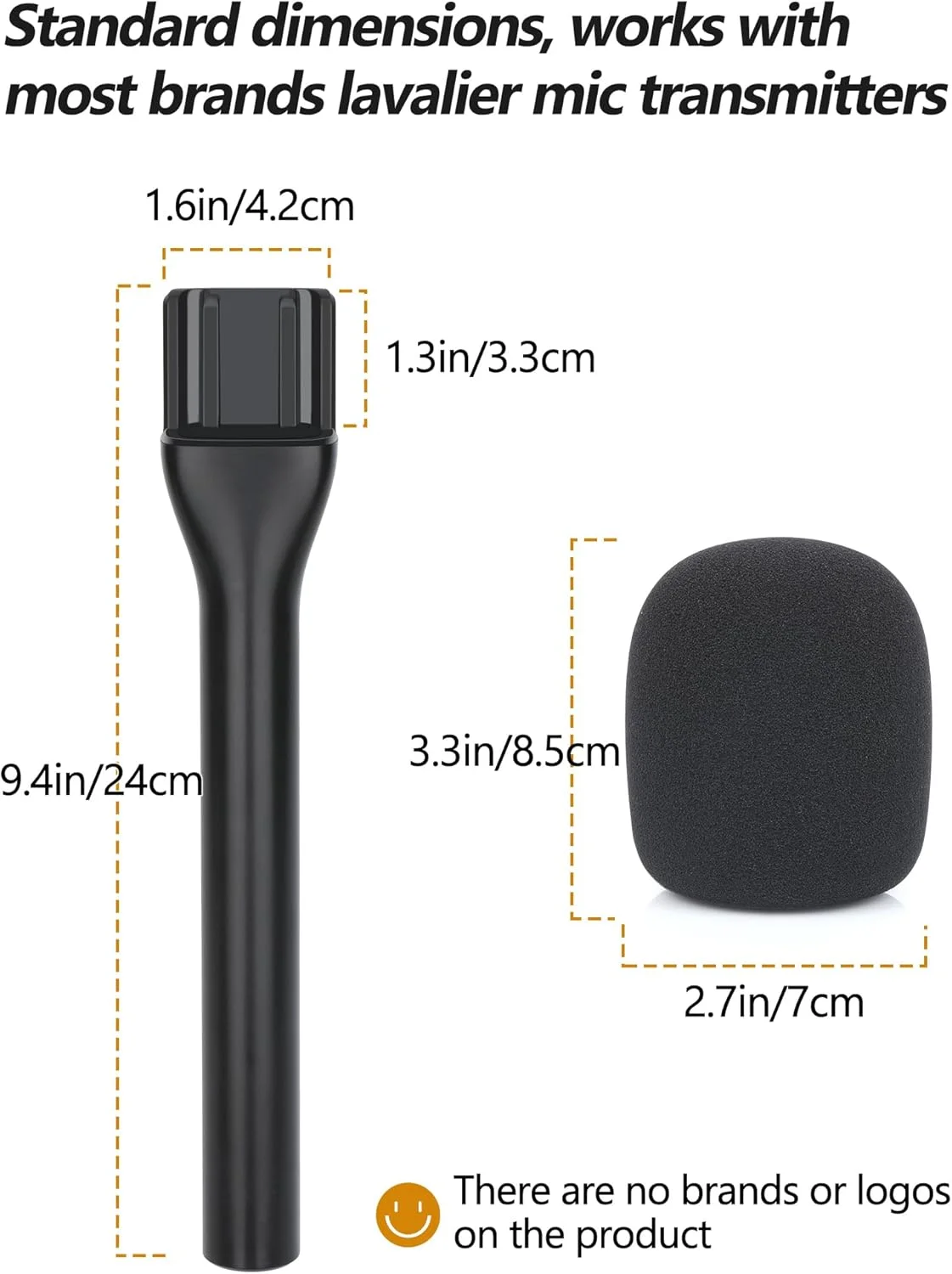 آداپتور دستی میکروفون مصاحبه YOUSHARES برای Rode Wireless Go II/Wireless PRO/Wireless ME/DJI Mic/DJI Mic 2، آداپتور میکروفون دستی مصاحبه سازگار با سیستم میکروفون بی سیم