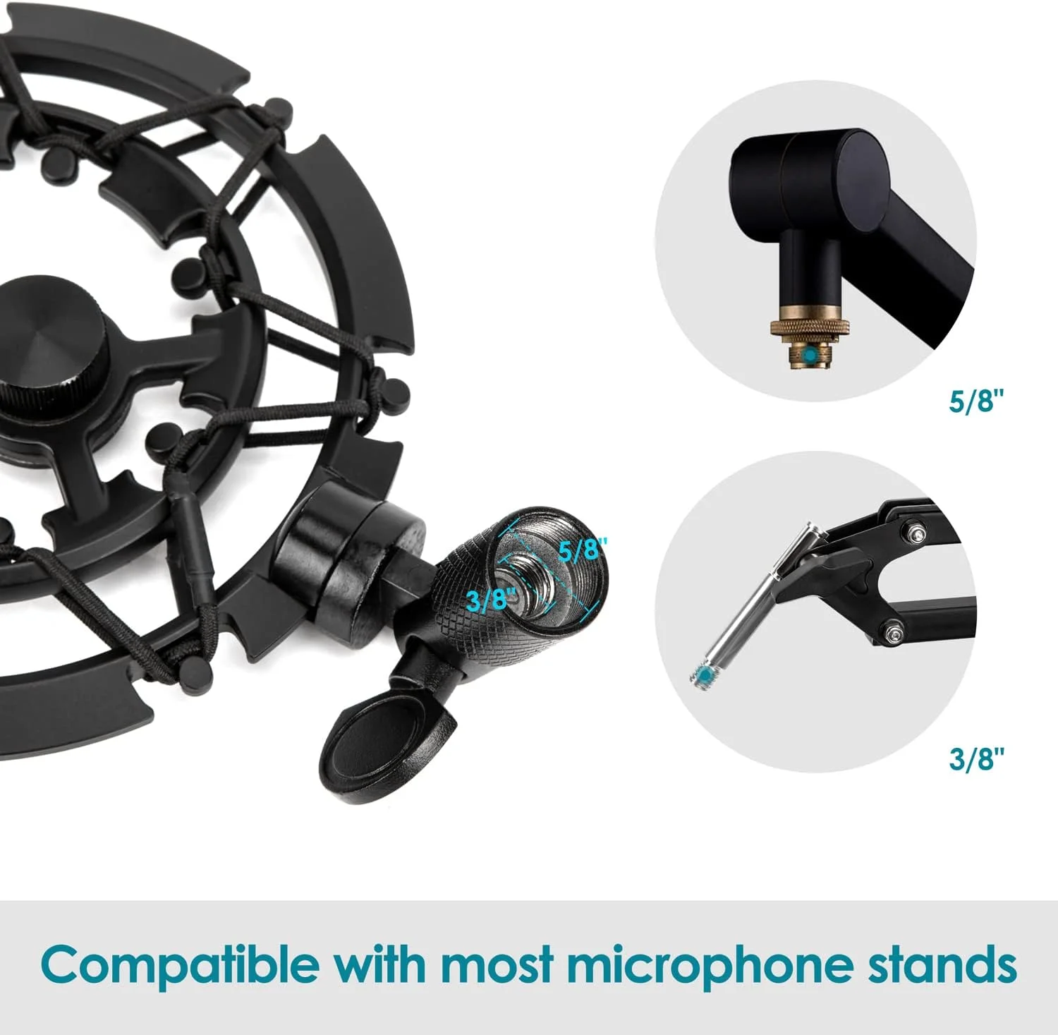 لرزه گیر میکروفون YOUSHARES Blue Yeti، لرزه گیر آلیاژی کاهش دهنده نویز لرزش، سازگار با بازوی میکروفون بوم، سازگار برای میکروفون Blue Yeti و Yeti Pro لرزه گیر میکروفون YOUSHARES Blue Yeti، لرزه گیر آلیاژی کاهش دهنده نویز لرزش، سازگار با بازوی میکروفون بوم، سازگار برای میکروفون Blue Yeti و Yeti Pro