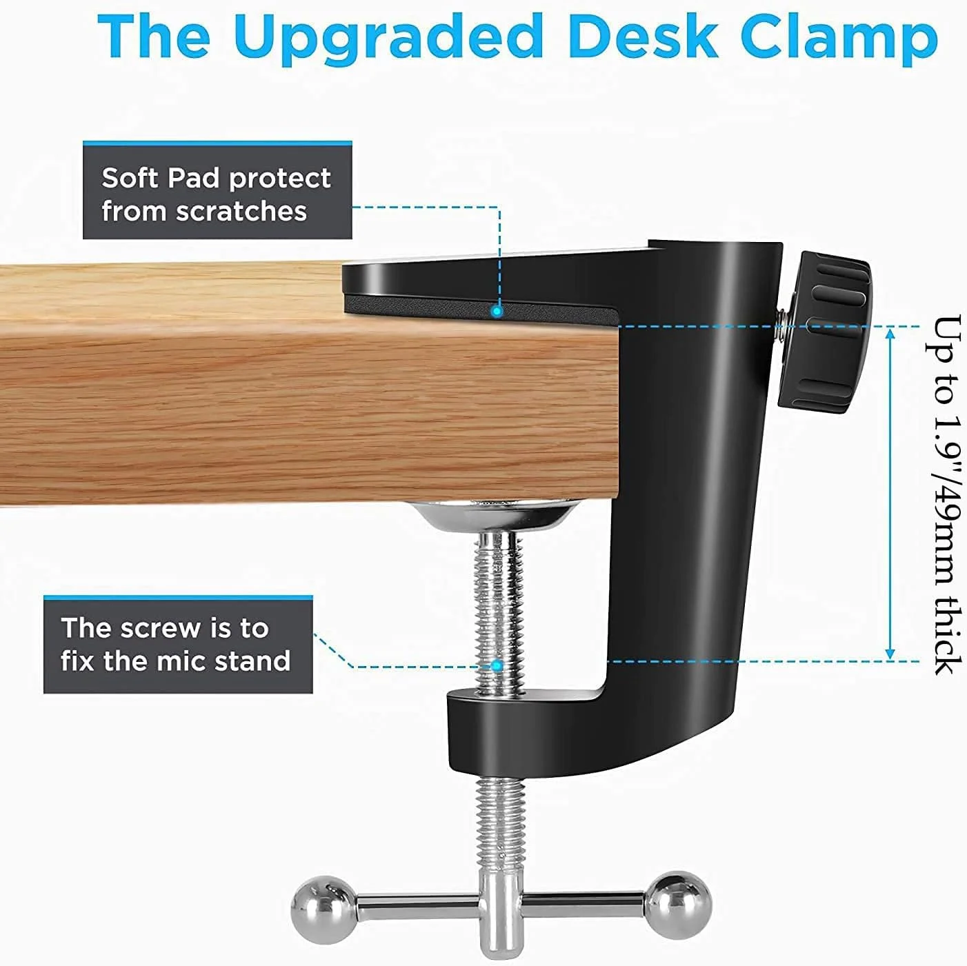 بازوی بوم YUZUHOME برای میکروفون Hyperx Quadcast، پایه قیچی میکروفون تعلیق قابل تنظیم، برای ضبط استودیویی و پخش سازگار با میکروفون Hyper X QuadCast S