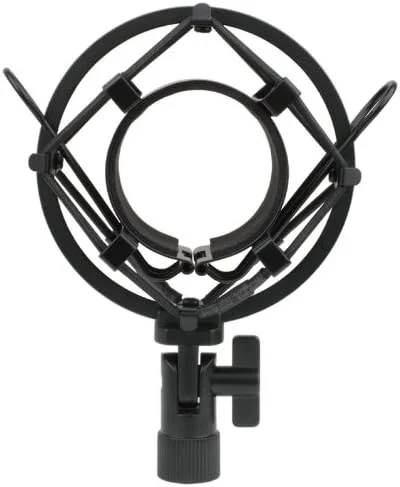 لرزه گیر میکروفون کاندنسر با قطر بزرگ، یونیورسال، فلزی، مشکی