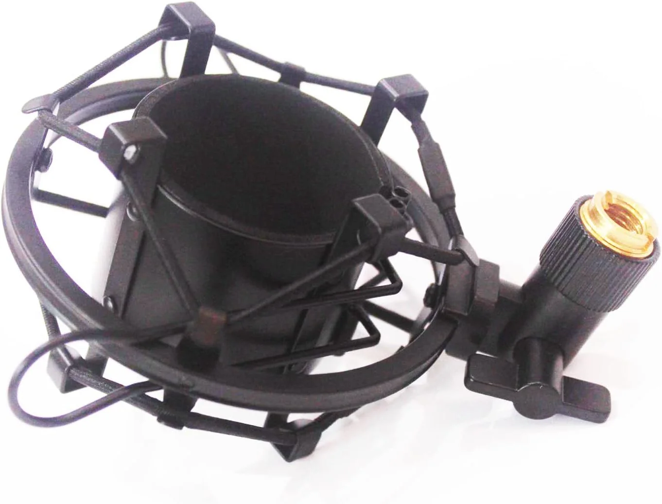 لرزه گیر میکروفون کاندنسر با قطر بزرگ، یونیورسال، فلزی، مشکی