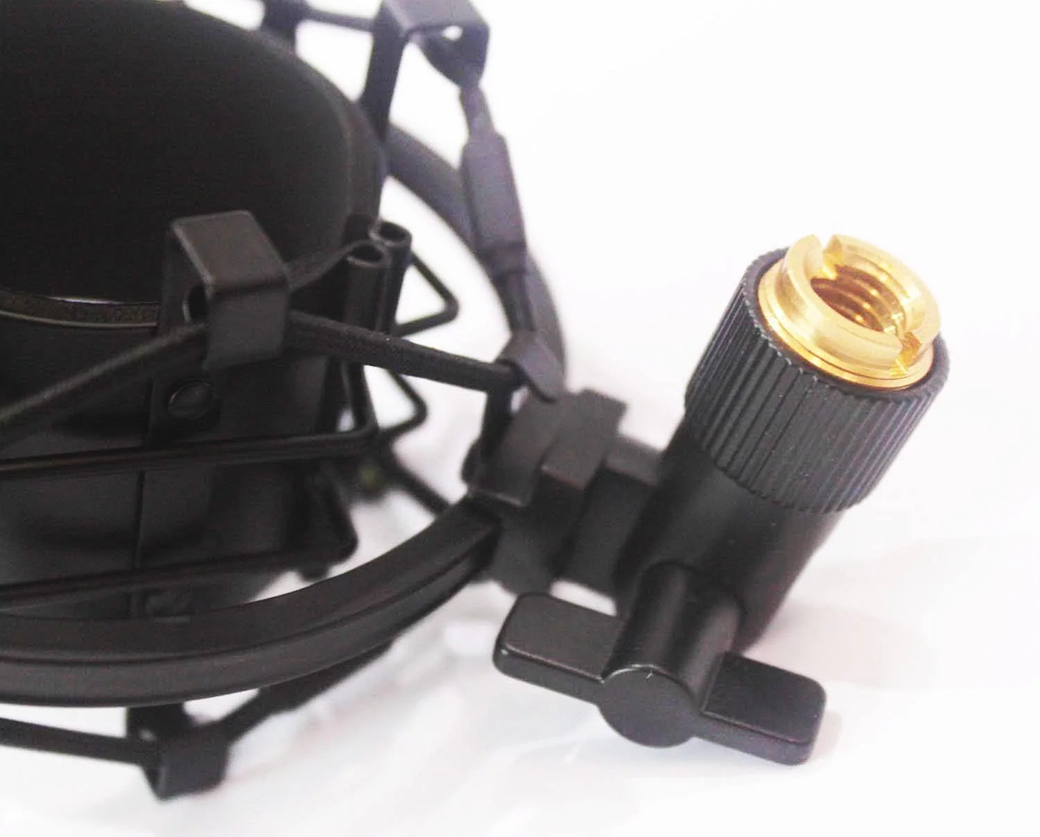 لرزه گیر میکروفون کاندنسر با قطر بزرگ، یونیورسال، فلزی، مشکی