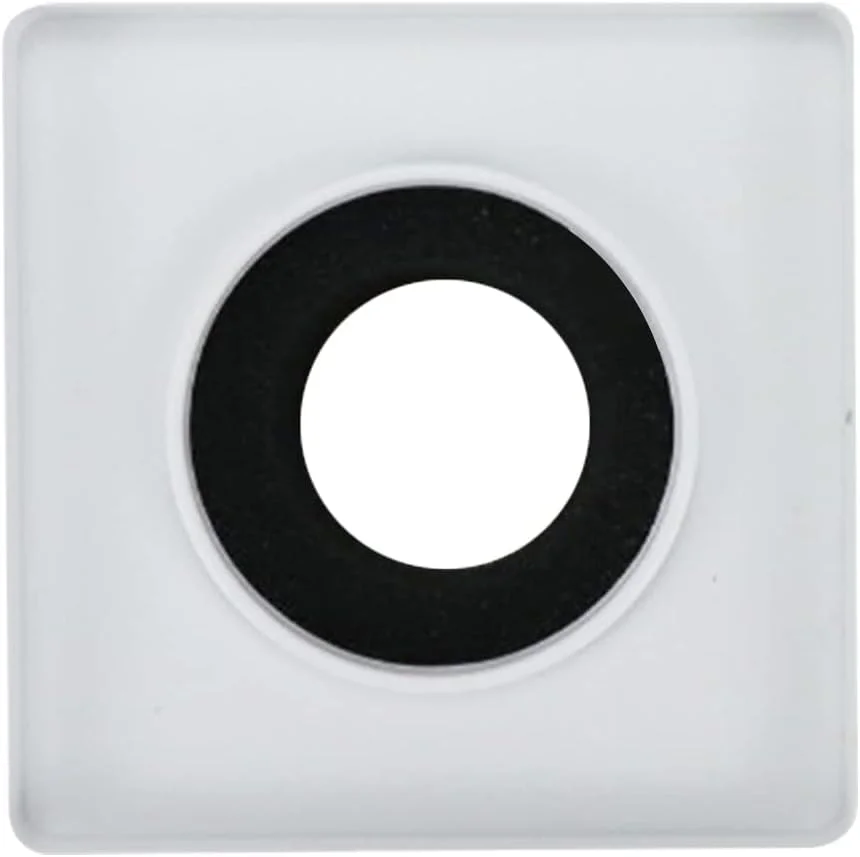 2 عدد پایه میکروفون مکعبی مربع، لوگوی ایستگاه میکروفون ABS برای مصاحبه، سفید