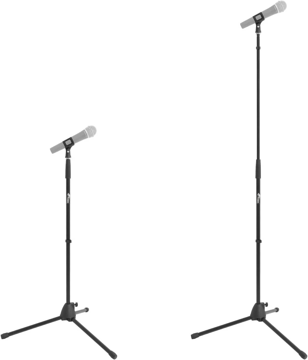 پایه میکروفون مستقیم ببری مدل MCA21-BK با پایه سه پایه - پایه میکروفون قابل تنظیم - مشکی