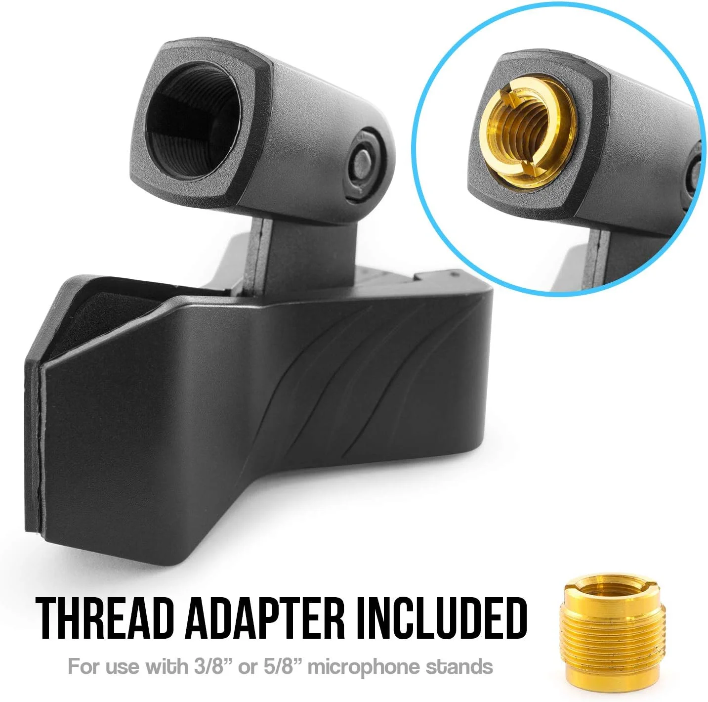 گیره میکروفون یونیورسال TIGER MCA88-BK - گیره میکروفون فنری با کیفیت - مشکی