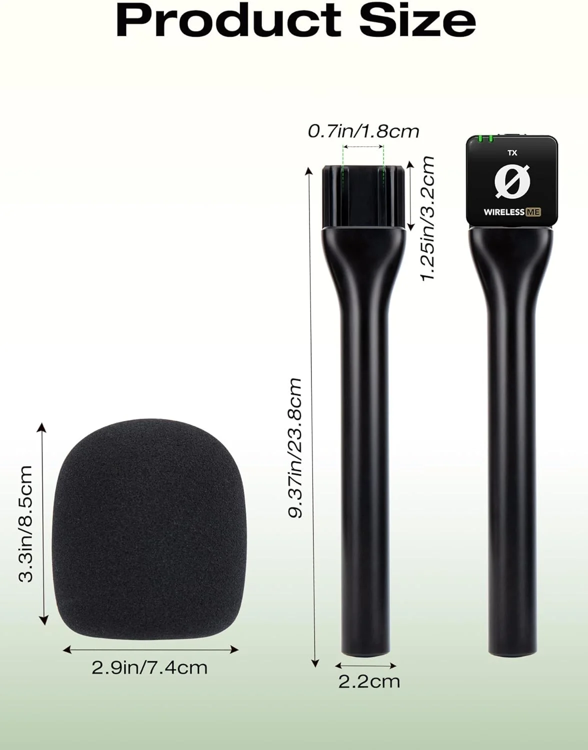 نگهدارنده میکروفون دستی SUNMON برای DJI Mic، نگهدارنده برای Rode Wireless GO 2، میکروفون دستی مصاحبه برای DJI Mic 2، Rode Wireless Pro، Synco G1/A2، Movo و سایر