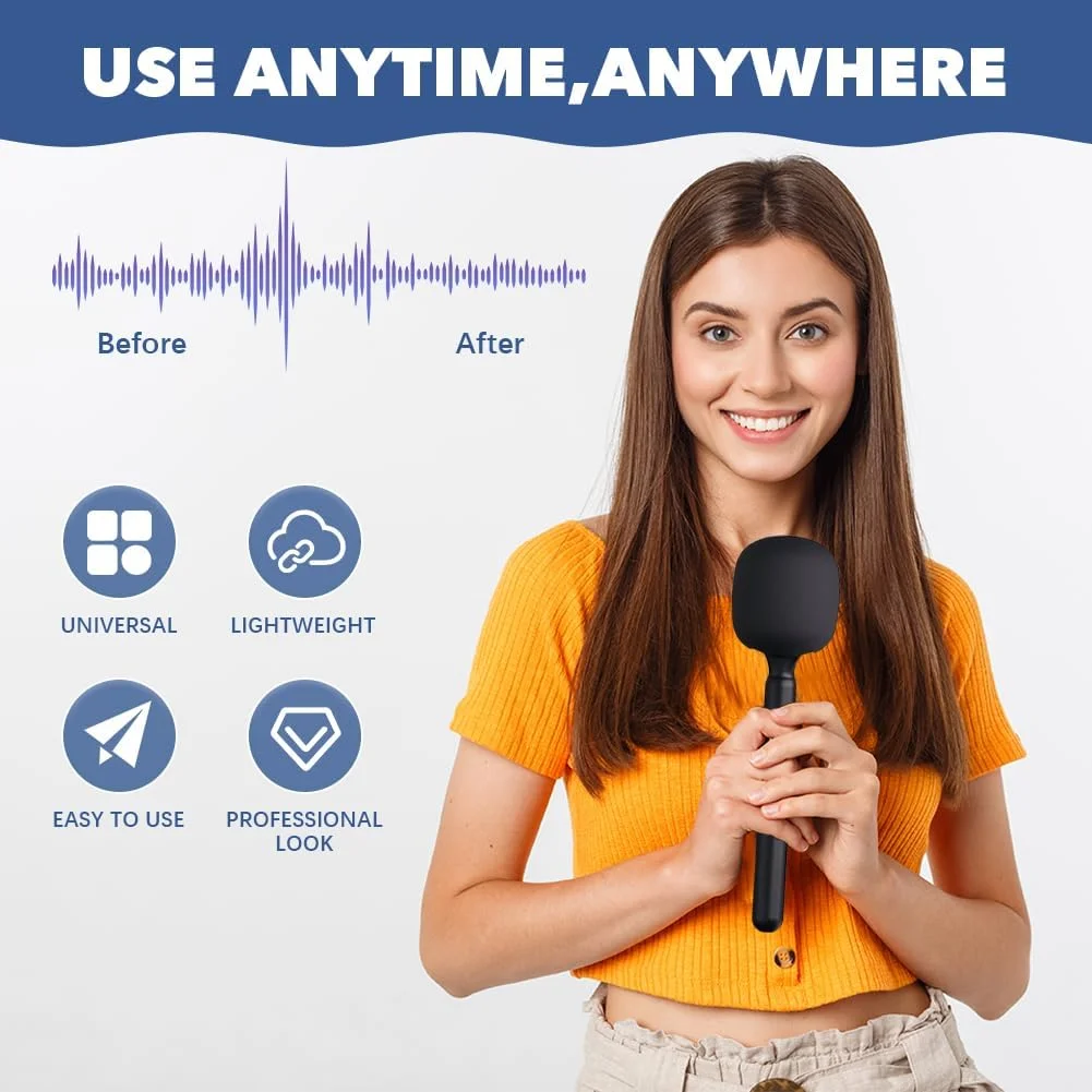 دسته میکروفون سازگار با DJI Rode Wireless Go آداپتور میکروفون بی سیم مصاحبه جهانی با فوم ضد باد برای همه میکروفون های یقه ای