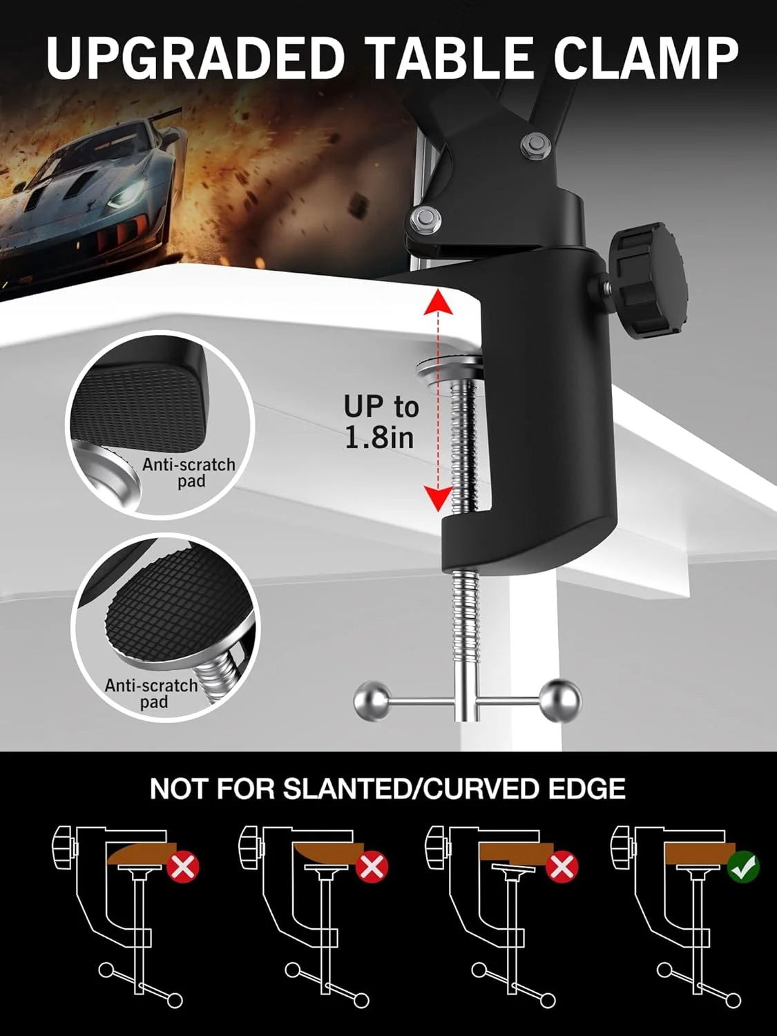 پایه بازویی میکروفون SUNMON Seiren V3 Mini - پایه میکروفون برای Razer Mini, Seiren V2, Seiren X و اکثر میکروفون ها، پایه بازویی قیچی قابل تنظیم با آداپتور 3/8 اینچ به 5/8 اینچ پایه بازویی میکروفون SUNMON Seiren V3 Mini - پایه میکروفون برای Razer Mini, Seiren V2, Seiren X و اکثر میکروفون ها، پایه بازویی قیچی قابل تنظیم با آداپتور 3/8 اینچ به 5/8 اینچ