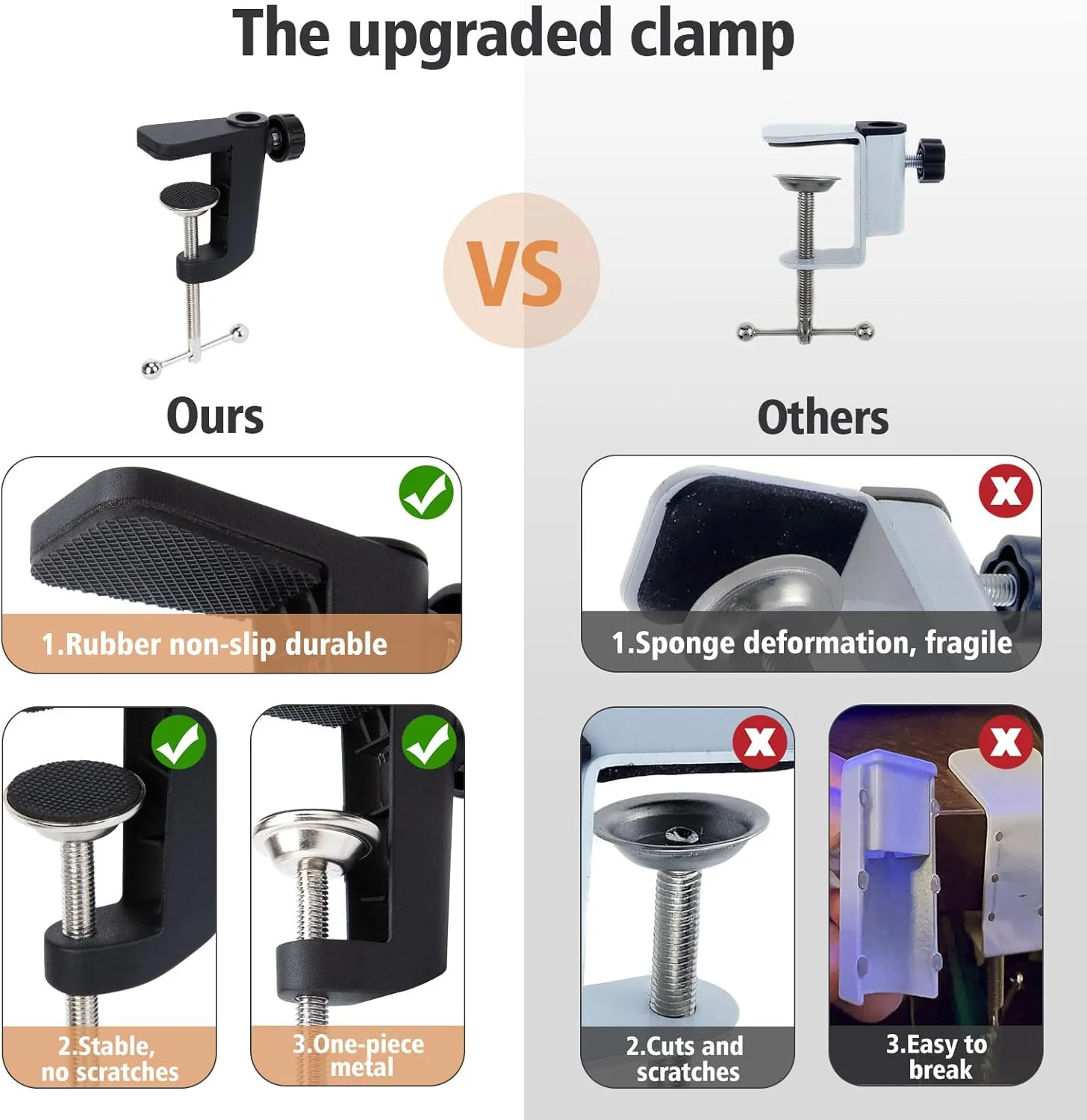 پایه میکروفون قیچی فلزی SUNMON Fifine AM8 به همراه آداپتور 3/8 اینچ به 5/8 اینچ و بست کابل پایه میکروفون قیچی فلزی SUNMON Fifine AM8 به همراه آداپتور 3/8 اینچ به 5/8 اینچ و بست کابل