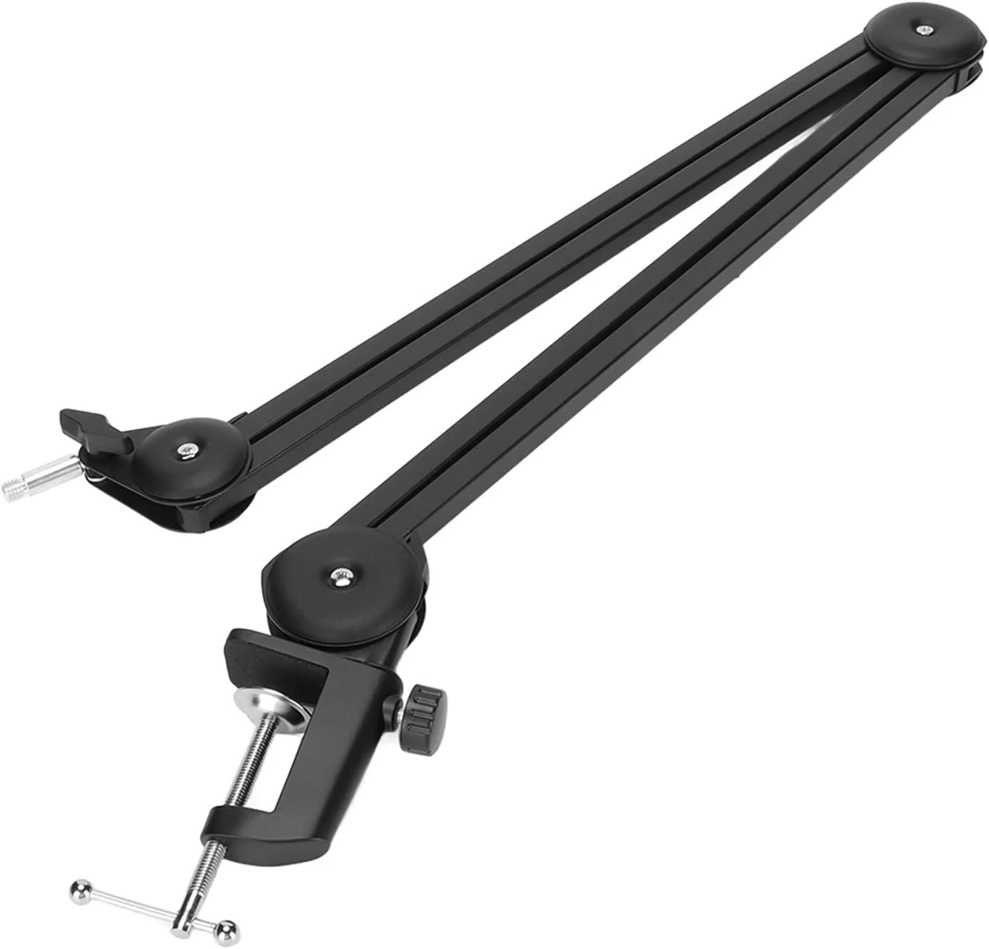 پایه میکروفون soobu، پایه بازوی رومیزی میکروفون حرفه ای، پایه های بازویی قیچی میکروفون قابل تنظیم، پایه رومیزی میکروفون برای ایستگاه های رادیویی، پخش زنده، استودیوهای ضبط