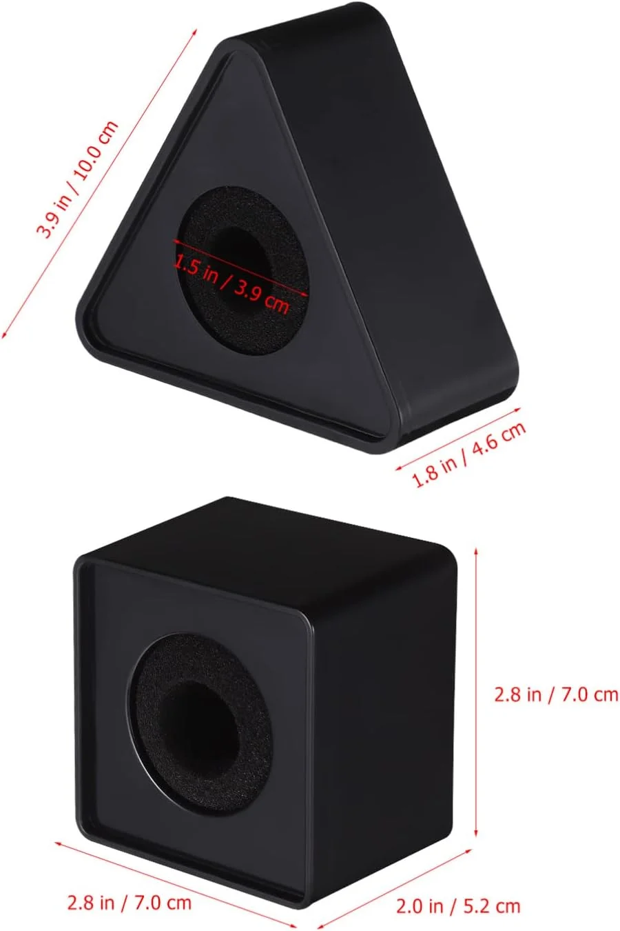 STOBOK 1 ست پرچم میکروفون ایستگاه مکعبی شکل آرم ایستگاه میکروفون جنس ABS برای مصاحبه های کنفرانس تلویزیونی