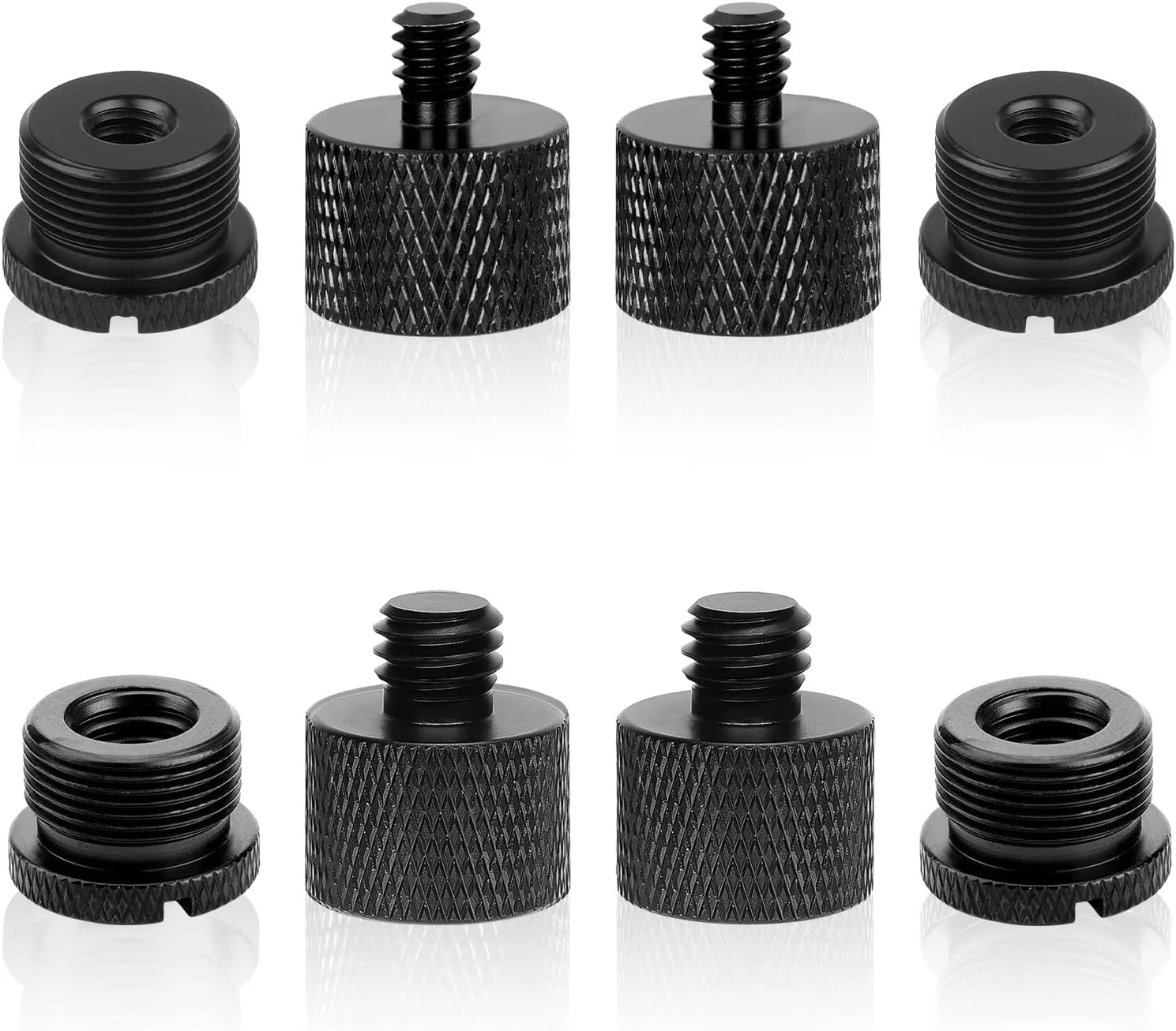 آداپتور پایه میکروفون 8 عددی - 1/8 به 3/8، 3/8 به 5/8، 5/8 به 1/4 و 1/4 به 5/8