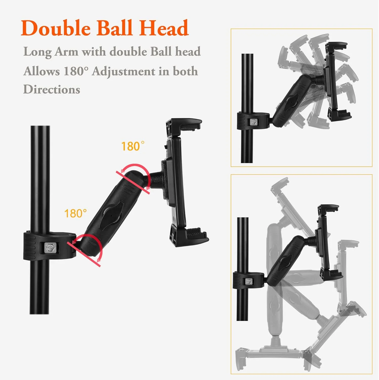 نگهدارنده آیپد Peastrex برای پایه میکروفون، نگهدارنده تبلت و تلفن پایه میکروفون، قابل تنظیم و چرخش با گیره دسته فوق العاده برای iPad Pro 12.9 Air Mini، اندروید، آیفون ها و تبلت های 4 تا 13.5 اینچی نگهدارنده آیپد Peastrex برای پایه میکروفون، نگهدارنده تبلت و تلفن پایه میکروفون، قابل تنظیم و چرخش با گیره دسته فوق العاده برای iPad Pro 12.9 Air Mini، اندروید، آیفون ها و تبلت های 4 تا 13.5 اینچی