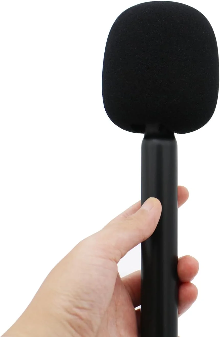 پایه میکروفون PDEEY مناسب برای میکروفون های بی سیم DJI/Rode/Hollyland Lark/Movo، نگهدارنده دستی، روکش بادگیر میکروفون