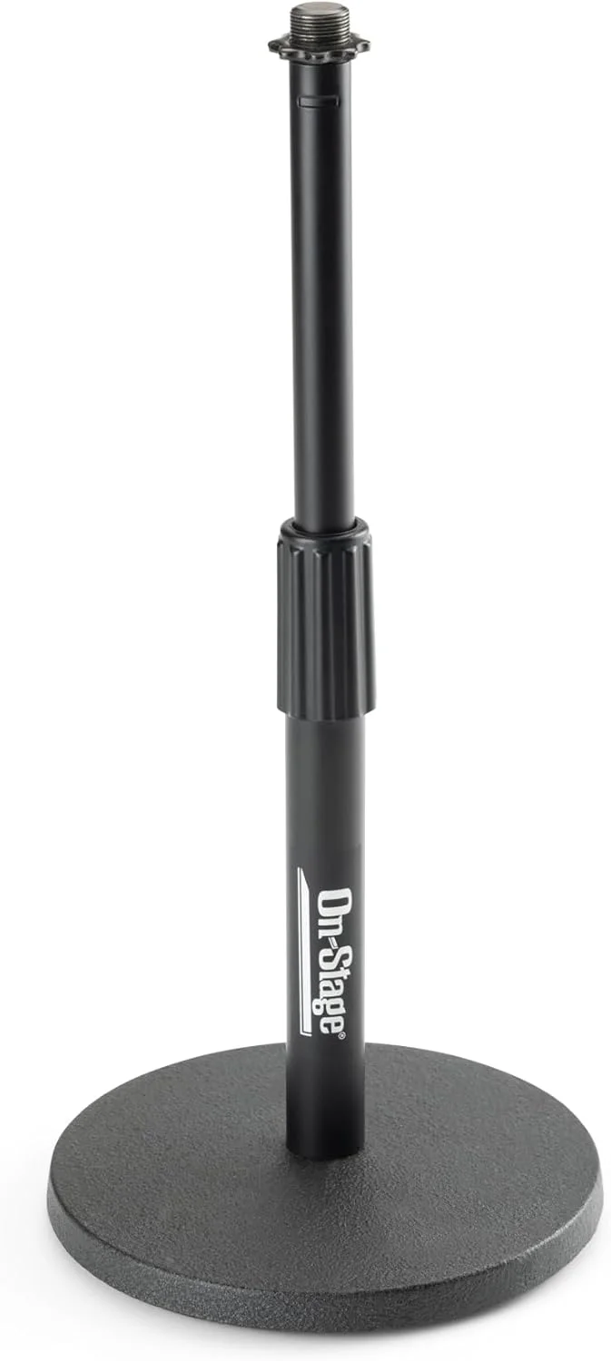 پایه میکروفون رومیزی قابل تنظیم OnStage DS7200B، مشکی پایه میکروفون رومیزی قابل تنظیم OnStage DS7200B، مشکی