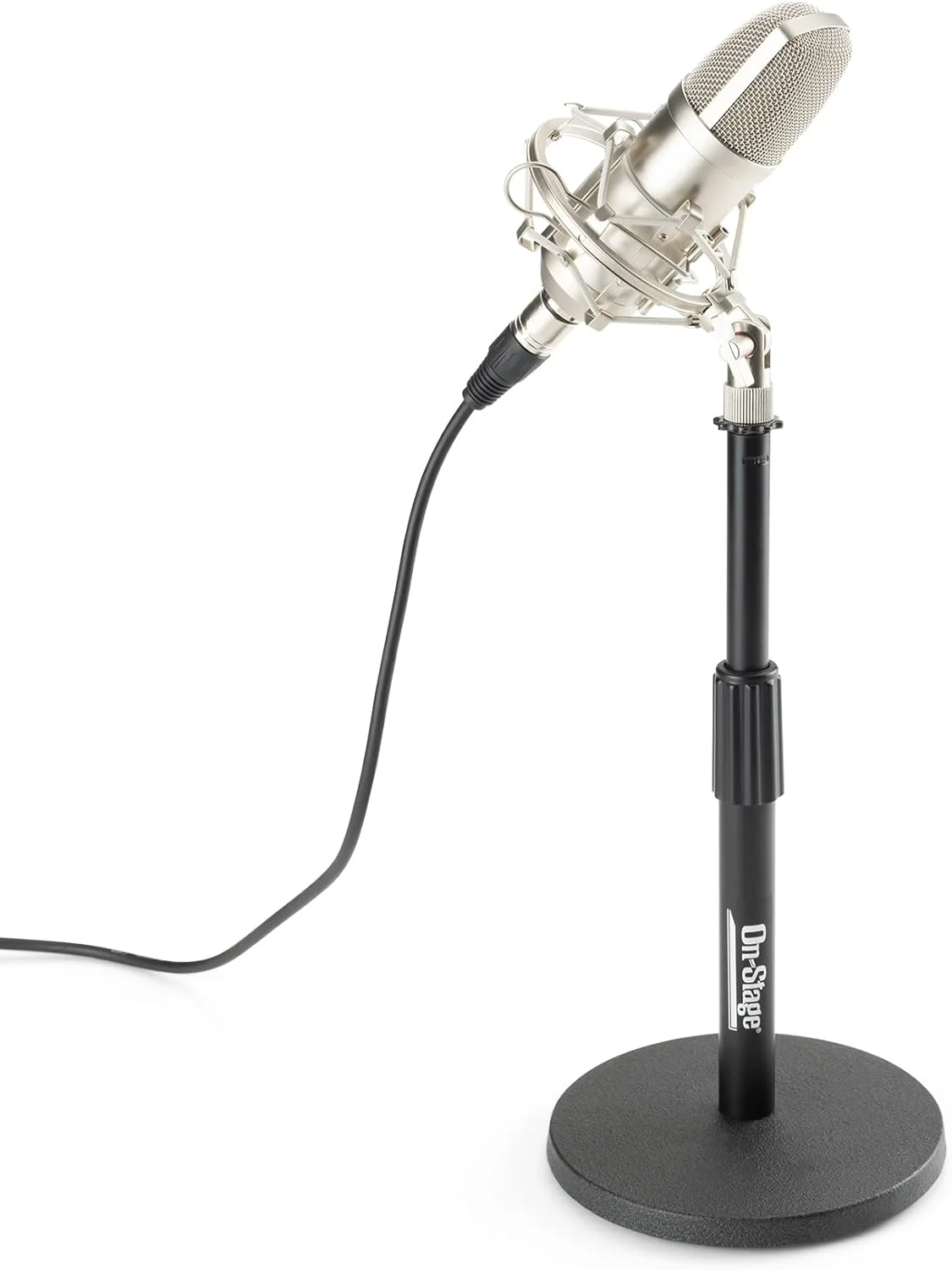 پایه میکروفون رومیزی قابل تنظیم OnStage DS7200B، مشکی پایه میکروفون رومیزی قابل تنظیم OnStage DS7200B، مشکی