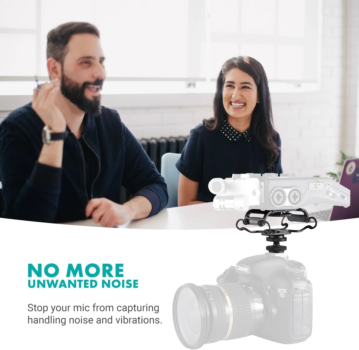 لرزهگیر میکروفون و رکوردر قابل حمل یونیورسال Movo SMM5-B - مناسب برای Zoom H1n, H2n, H4n, H5, H6, Tascam DR-40x, DR-05x, DR-07x و سایر دستگاهها با پیچ ¼ اینچی (مشکی) لرزهگیر میکروفون و رکوردر قابل حمل یونیورسال Movo SMM5-B - مناسب برای Zoom H1n, H2n, H4n, H5, H6, Tascam DR-40x, DR-05x, DR-07x و سایر دستگاهها با پیچ ¼ اینچی (مشکی)