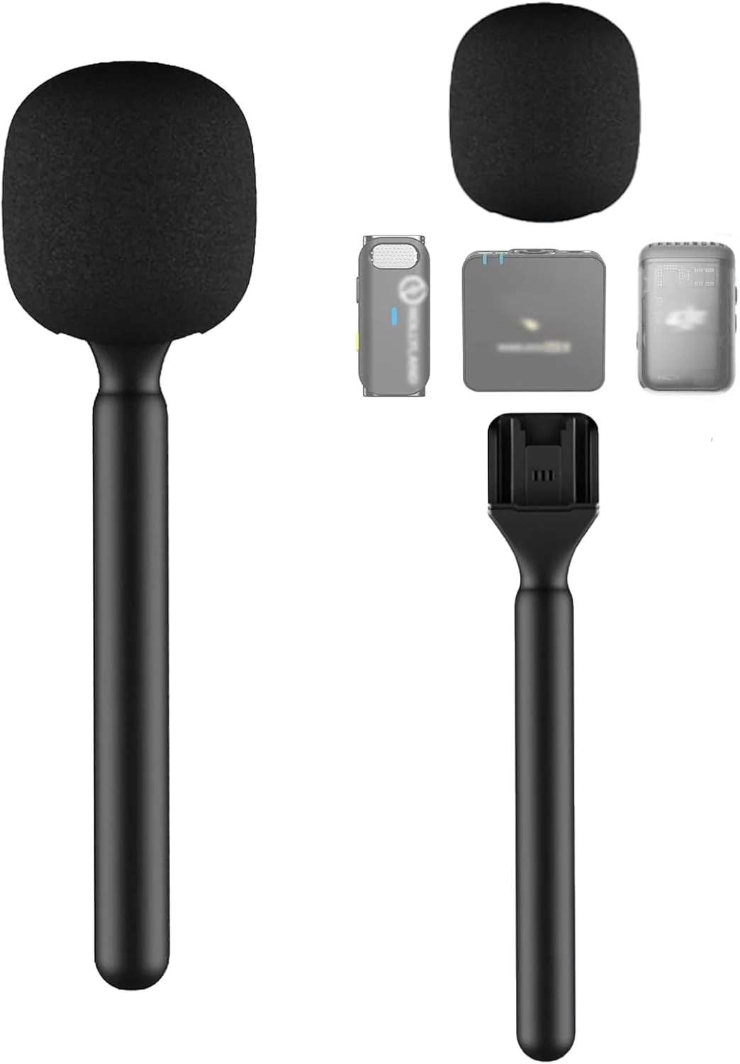 پایه نگهدارنده میکروفون DJI Mic Mini/1/2 / Rode Wireless GO II، دسته ریگ، آداپتور میکروفون یقه ای برای مصاحبه بی سیم، پایه دستی برای DJI Osmo Pocket 3 Mic 2/Hollyland Lark M1 /C1 / 150 / Synco G1/A2