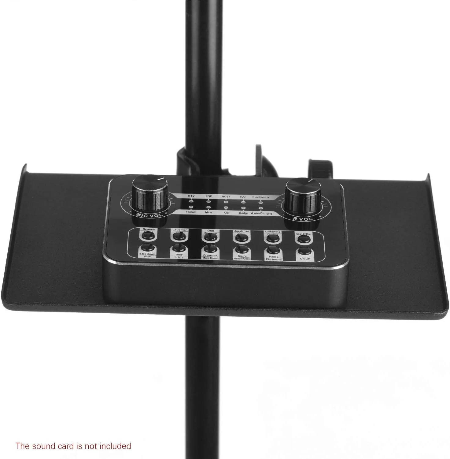 سینی گیره دار پایه میکروفون یونیورسال Irfora، جنس فلزی به همراه گیره نصب