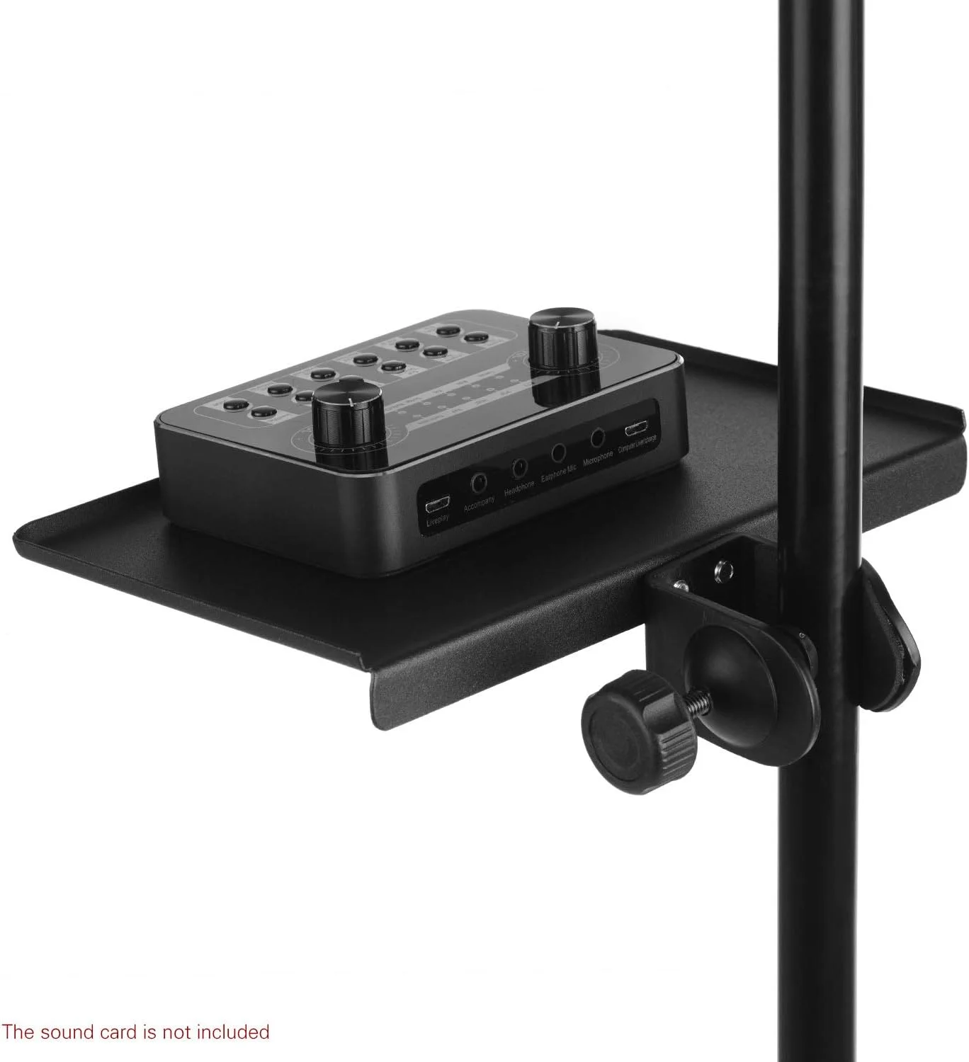 سینی گیره دار پایه میکروفون یونیورسال Irfora، جنس فلزی به همراه گیره نصب