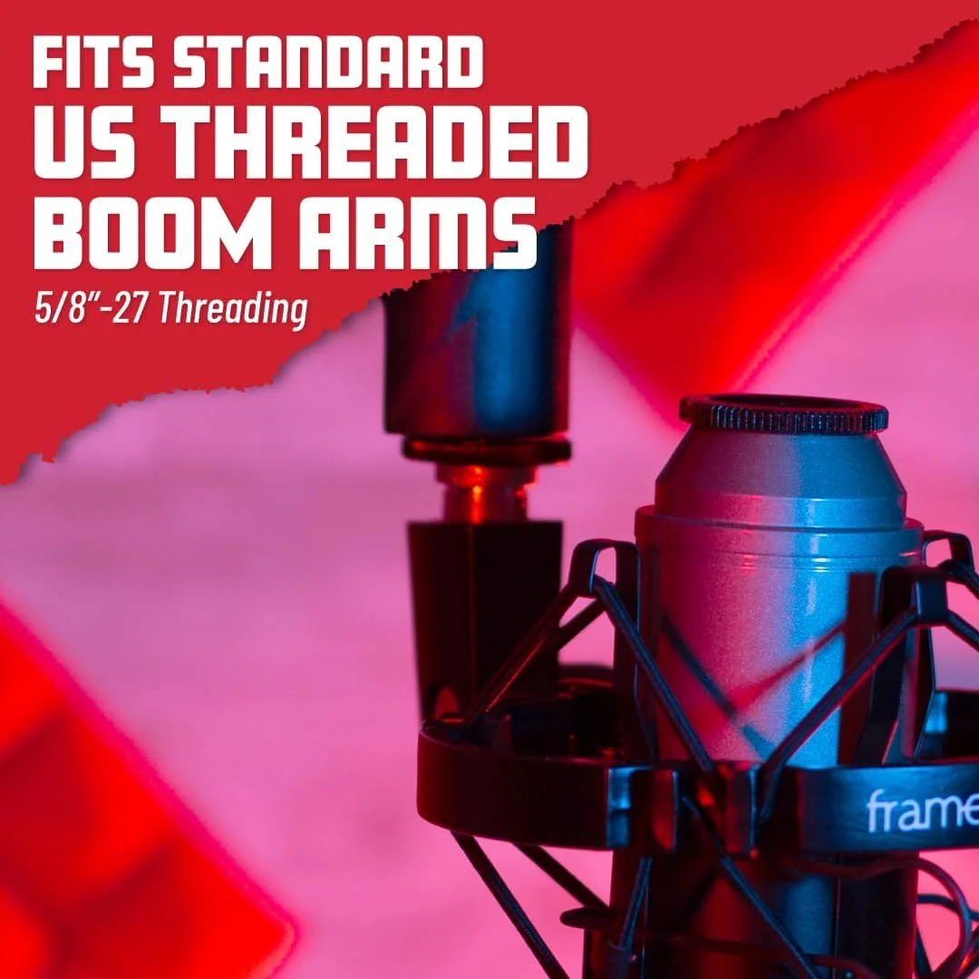 لرزه‌گیر میکروفون یونیورسال گیتور فریم‌ورکز برای میکروفون‌های با قطر 55-60 میلی‌متر (GFW-MIC-SM5560)