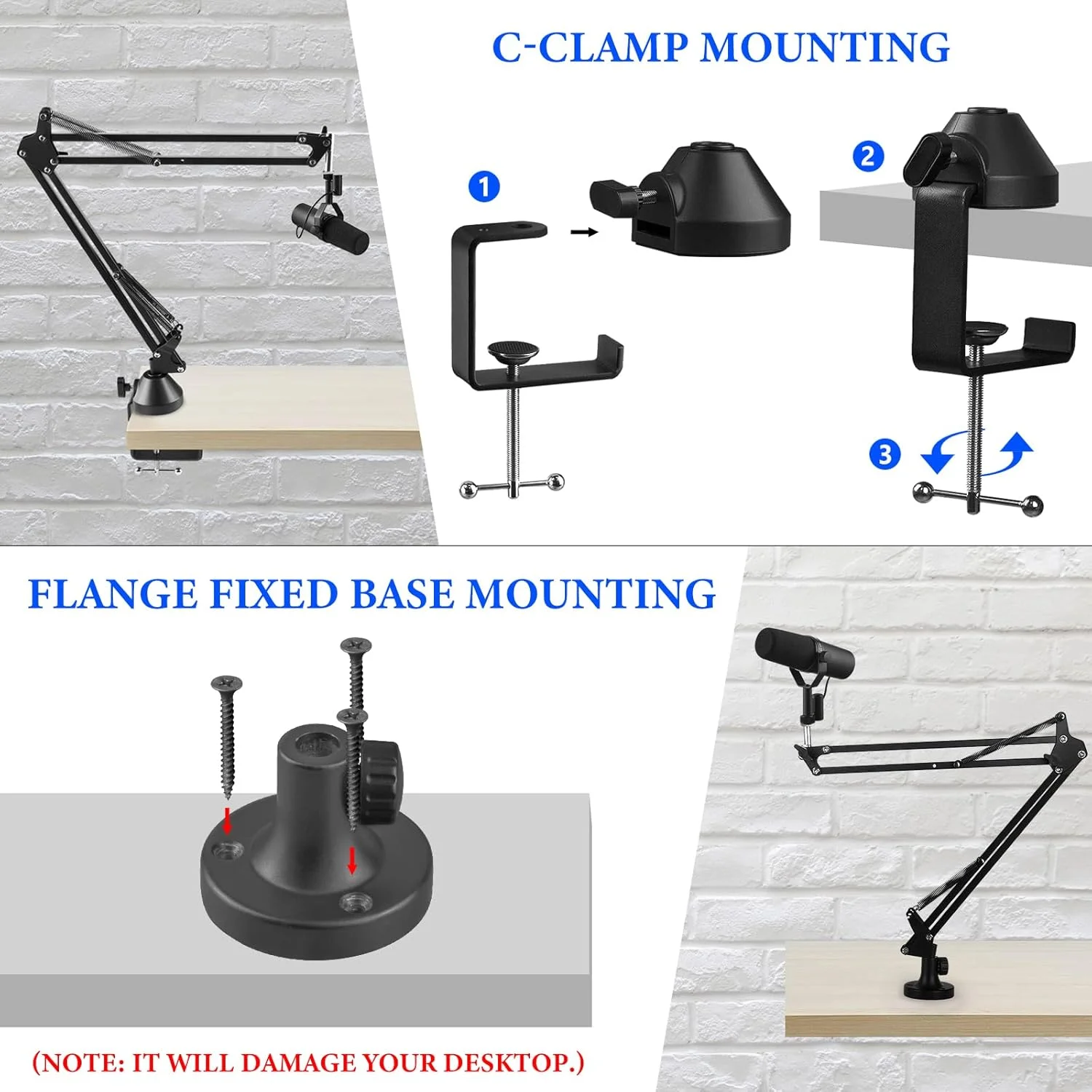 بازوی میکروفون Geekria for Creators سازگار با Shure MV7+، MV88+، SM7B، MV7، MV7X، SM58، SM57، آداپتور بازوی بوم میکروفون، پایه تعلیق، بازوی قیچی میکروفون، نگهدارنده پایه رومیزی بازوی میکروفون Geekria for Creators سازگار با Shure MV7+، MV88+، SM7B، MV7، MV7X، SM58، SM57، آداپتور بازوی بوم میکروفون، پایه تعلیق، بازوی قیچی میکروفون، نگهدارنده پایه رومیزی