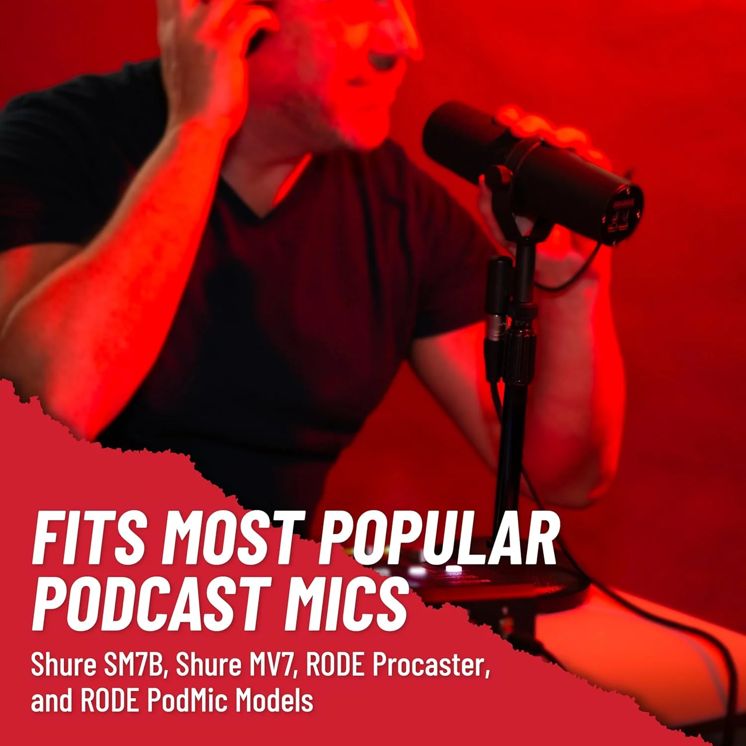 پایه میکروفون رومیزی Gator Frameworks با پایه گرد وزنی و ارتفاع قابل تنظیم (GFW-MIC-0501)