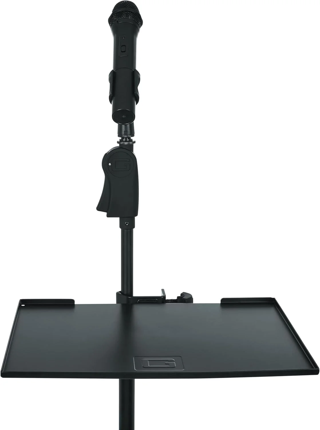 نگهدارنده گیره ای قفسه ابزار میکروفون Gator Frameworks، ابعاد سطح 28 در 38 سانتی متر با ظرفیت تحمل وزن 4.5 کیلوگرم، مشکی، 28 در 38 سانتی متر (Gfw-Shelf1115)