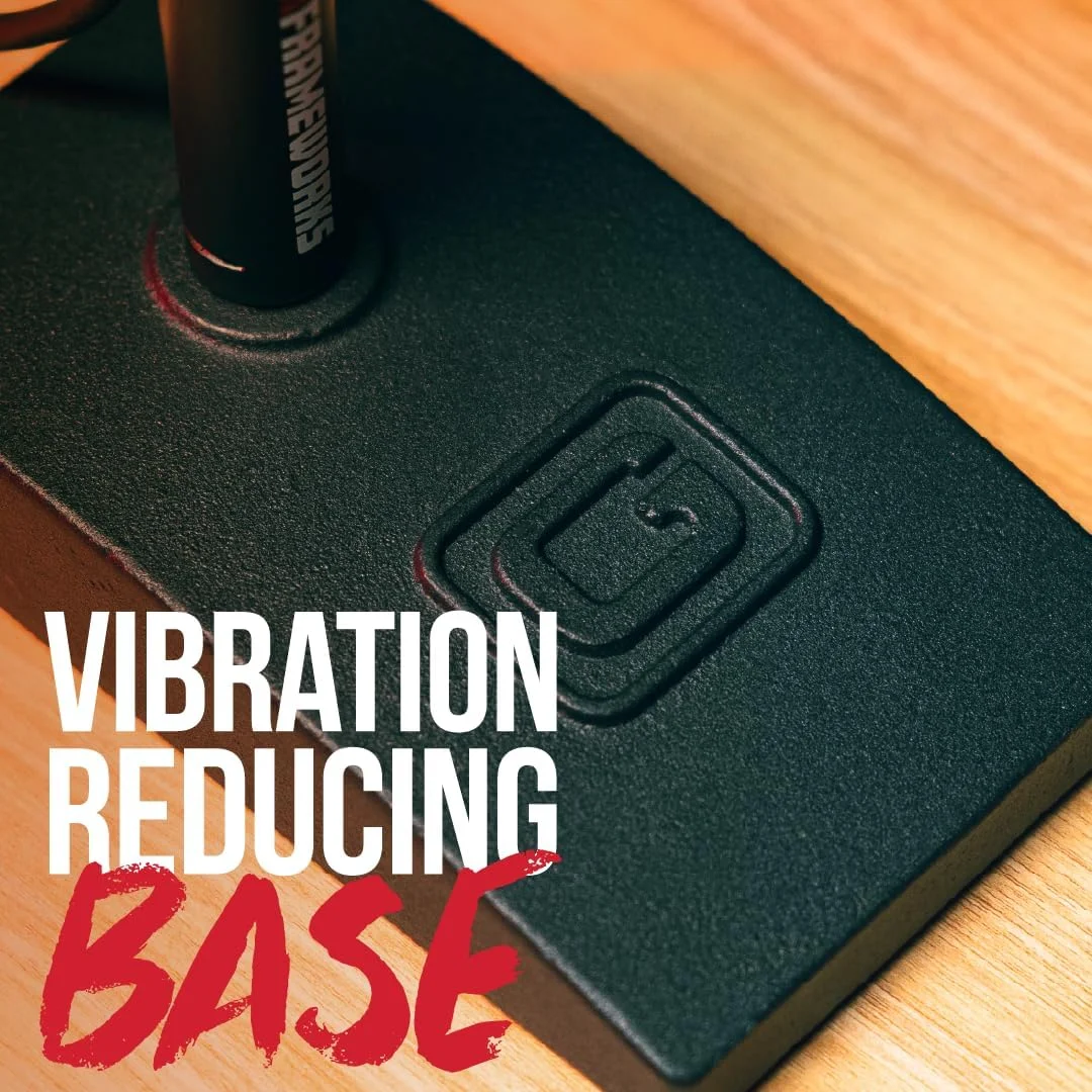 پایه میکروفون کوتاه با پایه سنگین و کلاچ چرخشی نرم، بازوی بوم و هر دو مانت 3/8 و 5/8 اینچ; ابعاد - 4.5" X 8" (Gfw-Mic-0821)