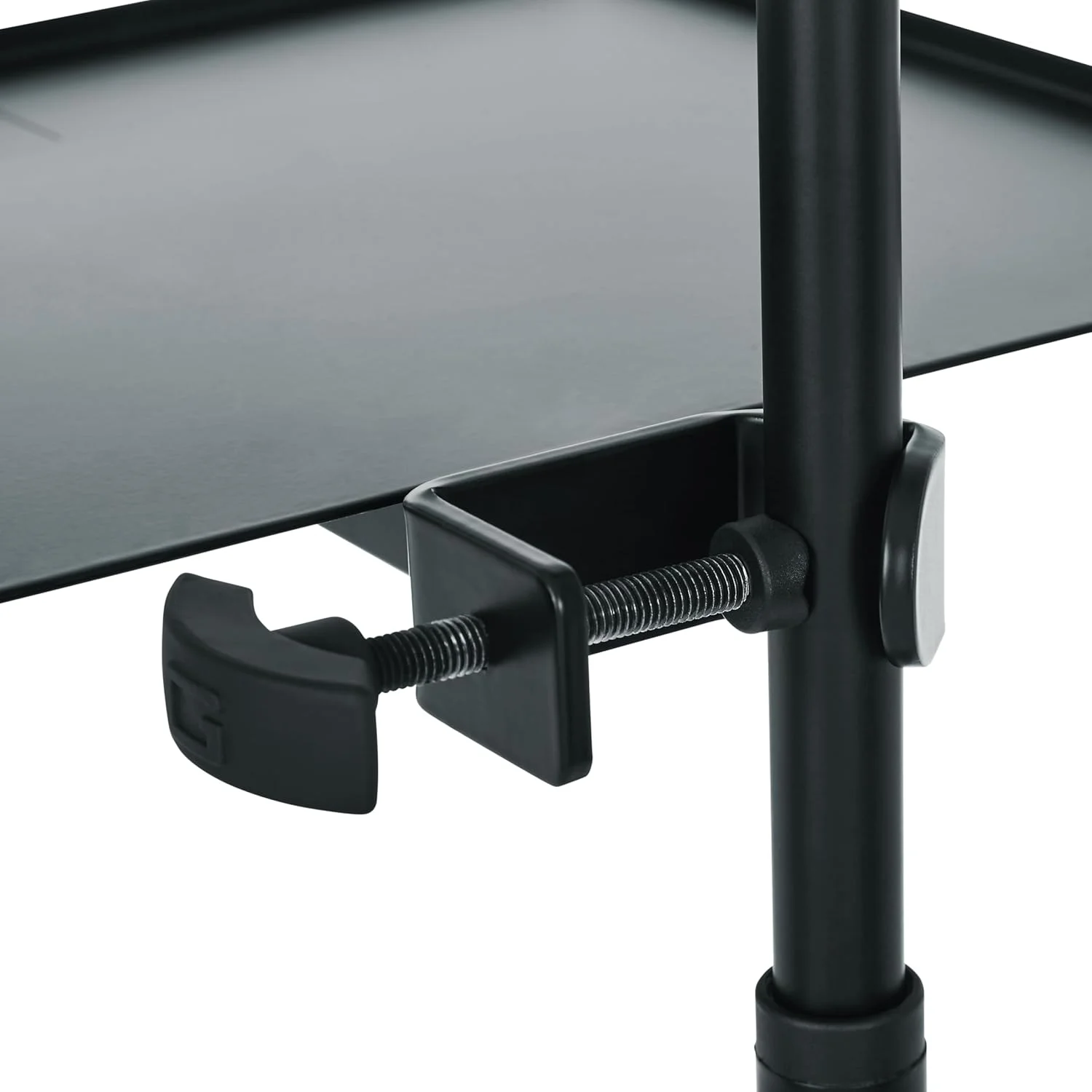 نگهدارنده گیره ای قفسه ابزار میکروفون Gator Frameworks، ابعاد سطح 28 در 38 سانتی متر با ظرفیت تحمل وزن 4.5 کیلوگرم، مشکی، 28 در 38 سانتی متر (Gfw-Shelf1115)