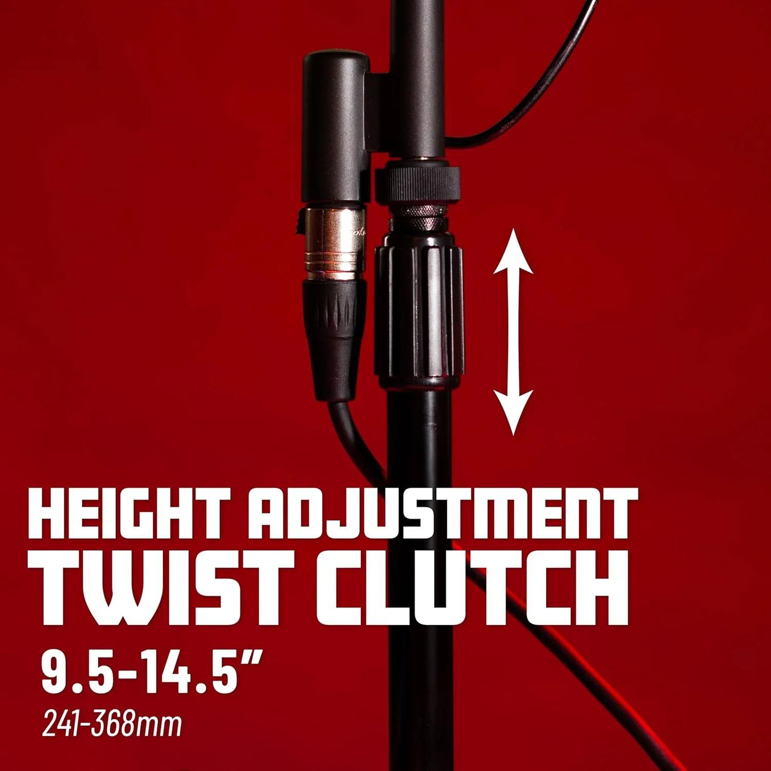 پایه میکروفون رومیزی Gator Frameworks با پایه گرد وزنی و ارتفاع قابل تنظیم (GFW-MIC-0501)