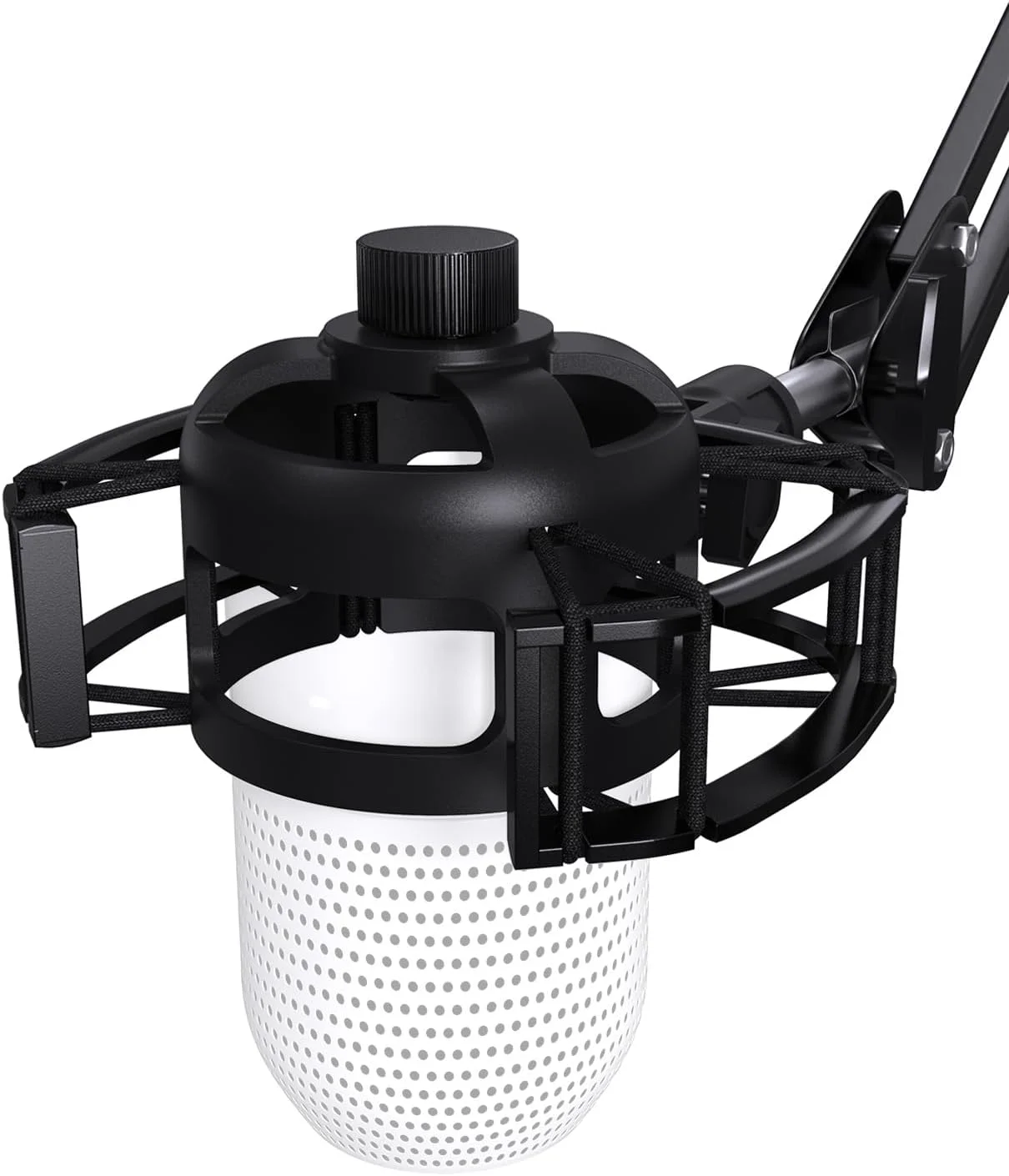 لرزه گیر میکروفون سفارشی برای Razer Seiren، پایه نگهدارنده الاستیک ضد لرزش با آداپتور پیچی سازگار با میکروفون های Razer Seiren V3 Mini USB V2