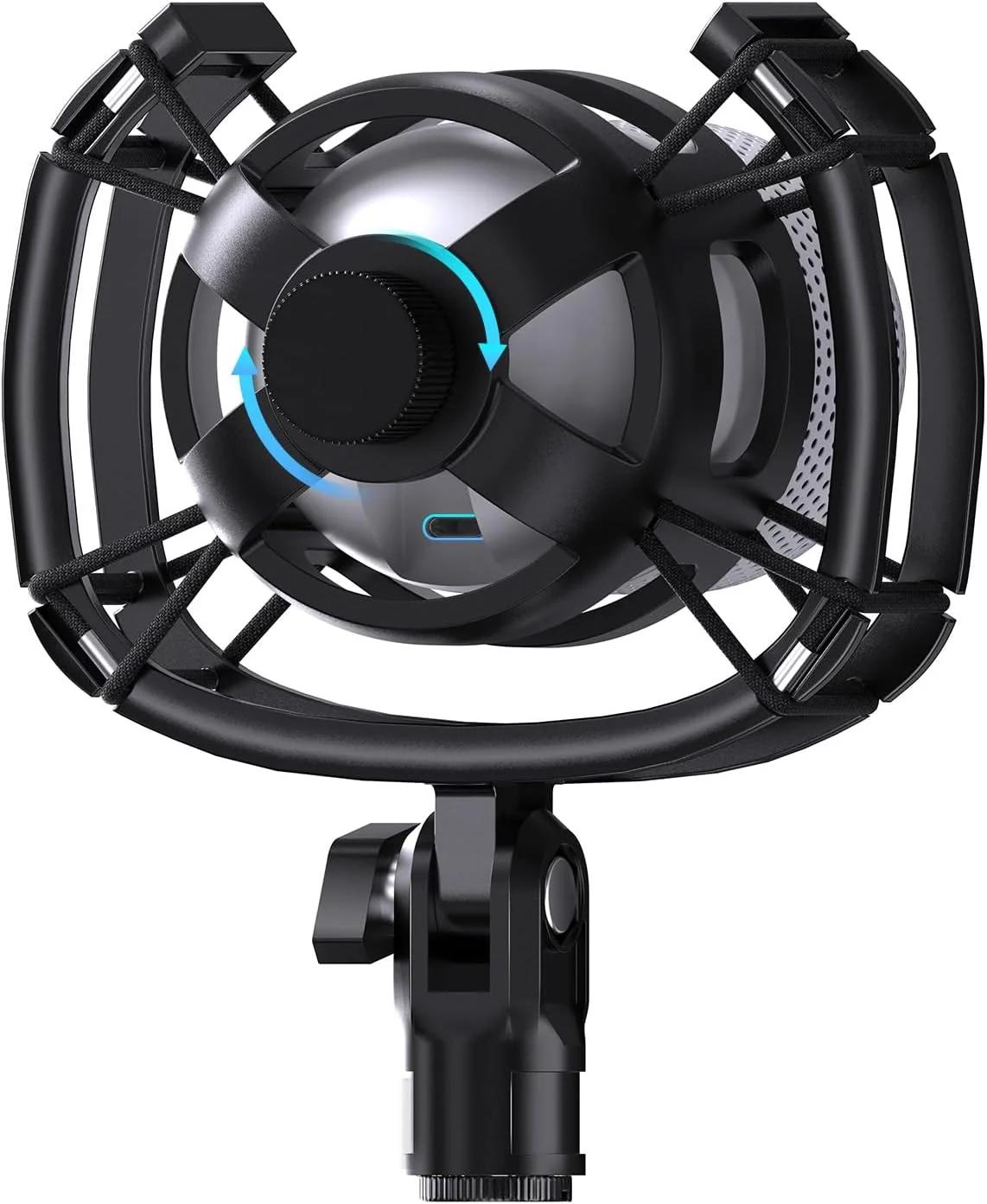 لرزه گیر میکروفون سفارشی برای Razer Seiren، پایه نگهدارنده الاستیک ضد لرزش با آداپتور پیچی سازگار با میکروفون های Razer Seiren V3 Mini USB V2