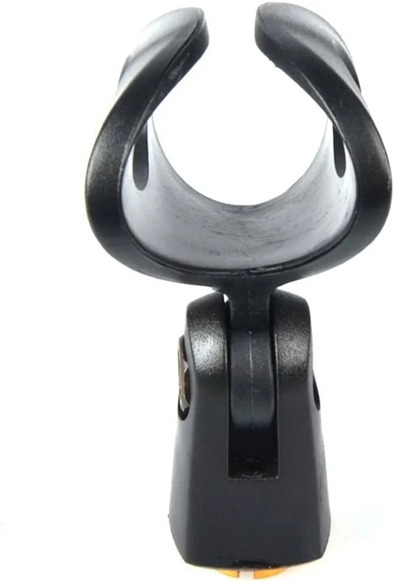 نگهدارنده گیره میکروفون یونیورسال به همراه آداپتورهای پیچی فلزی 5/8 اینچ نر به 3/8 اینچ ماده برای پایه میکروفون، میکروفون دستی - بسته 2 عددی