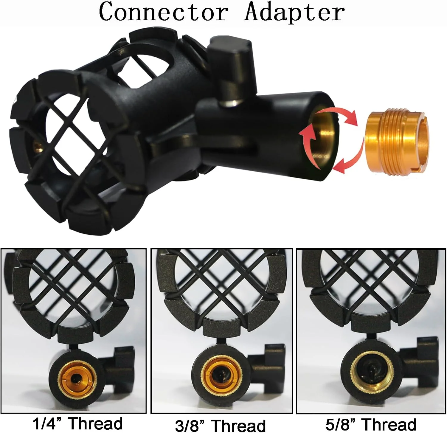 نگهدارنده لرزهگیر میکروفون یونیورسال Eggsnow برای AKG D230، Senheisser ME66، Rode NTG-2، NTG-1، Audio-Technica AT-875R و غیره نگهدارنده لرزهگیر میکروفون یونیورسال Eggsnow برای AKG D230، Senheisser ME66، Rode NTG-2، NTG-1، Audio-Technica AT-875R و غیره