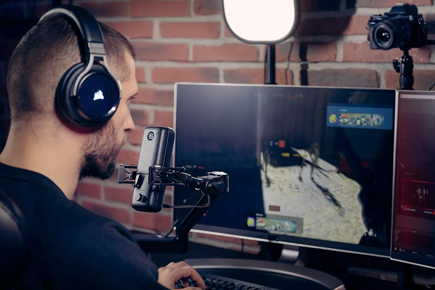 لرزه گیر میکروفون Elgato - حداکثر ایزوله سازی از نویز لرزش، شاسی فولادی با سیستم تعلیق الاستیک تقویت شده، طراحی شده برای Elgato Wave:1/3