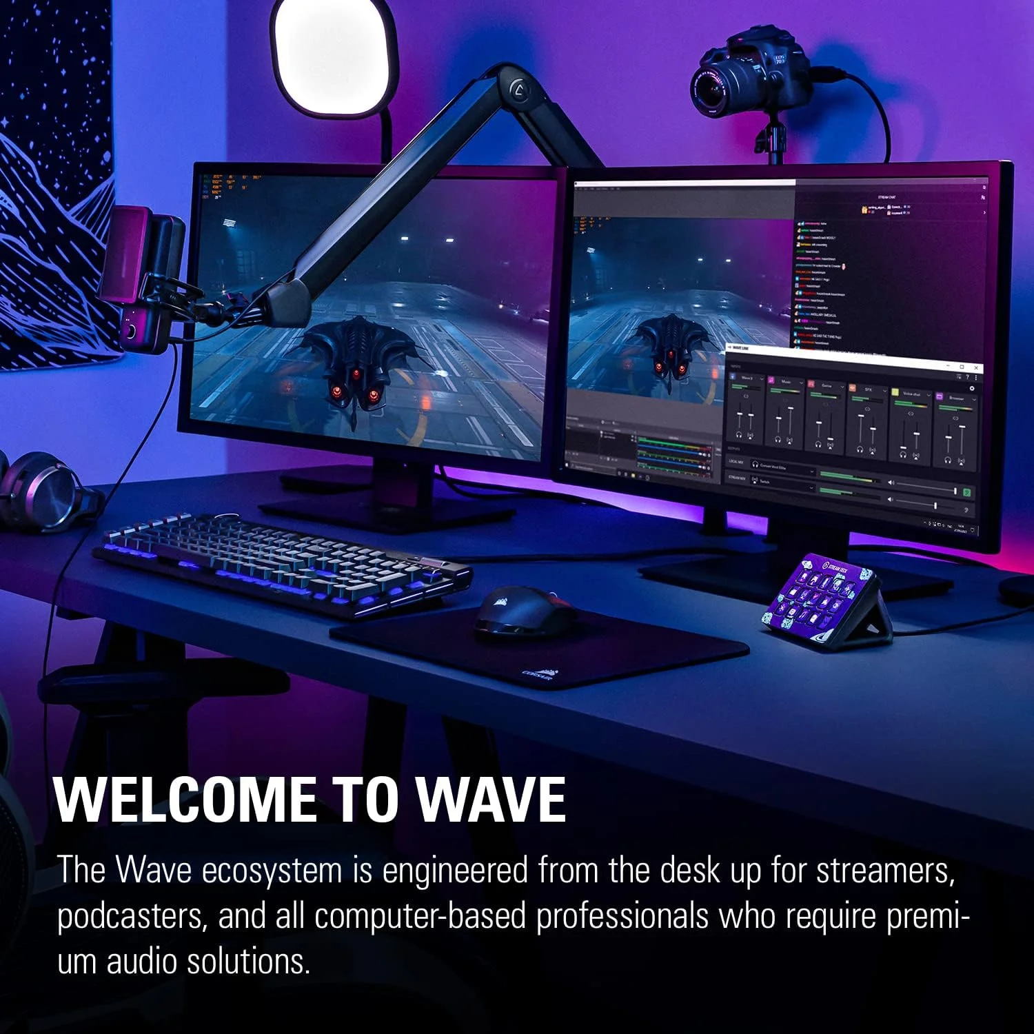 بازوی میکروفون Elgato Wave - بازوی بوم پخش ممتاز با کانال های مدیریت کابل، گیره رومیزی، آداپتورهای رزوه 1/4 اینچی، کاملاً قابل تنظیم، ایده آل برای پادکست، استریم، بازی، دفتر کار خانگی، ضبط بازوی میکروفون Elgato Wave - بازوی بوم پخش ممتاز با کانال های مدیریت کابل، گیره رومیزی، آداپتورهای رزوه 1/4 اینچی، کاملاً قابل تنظیم، ایده آل برای پادکست، استریم، بازی، دفتر کار خانگی، ضبط