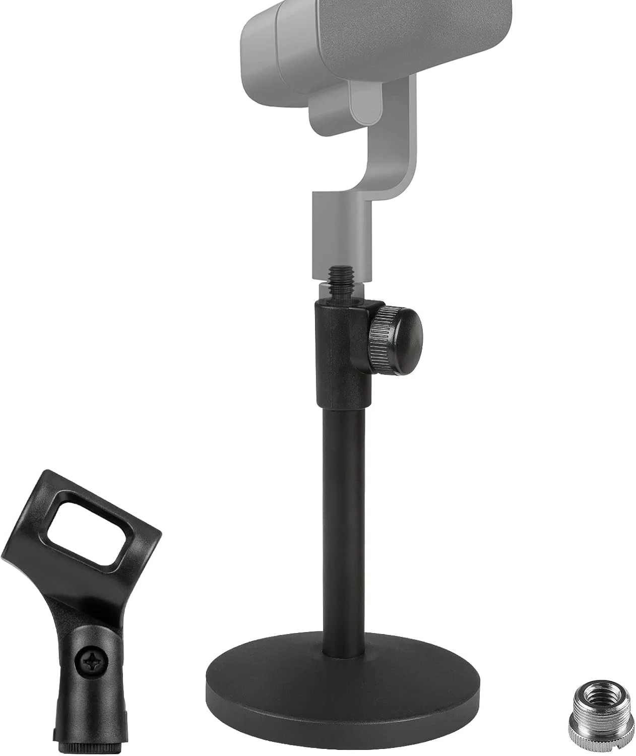 پایه میکروفون رومیزی تلسکوپی Geekria for Creators سازگار با Blue Yeti, Yeti X, Sona, Snowball iCE, Ember, Spark SL، نگهدارنده میکروفون رومیزی قابل تنظیم با پایه وزنی