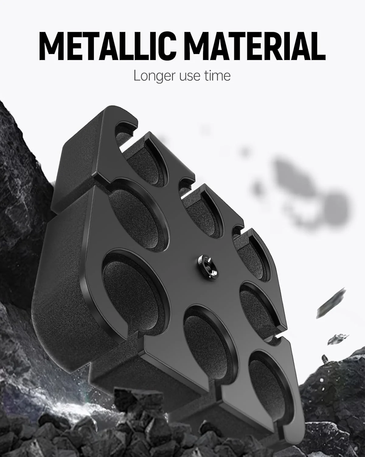 نگهدارنده چندگانه میکروفون (آلومینیومی) برای میکروفون های دستی داینامیک، سیم دار و بی سیم، سینی مربعی شکل با قابلیت نگهداری تا 8 میکروفون، مناسب برای سازماندهی و نمایش روی استیج