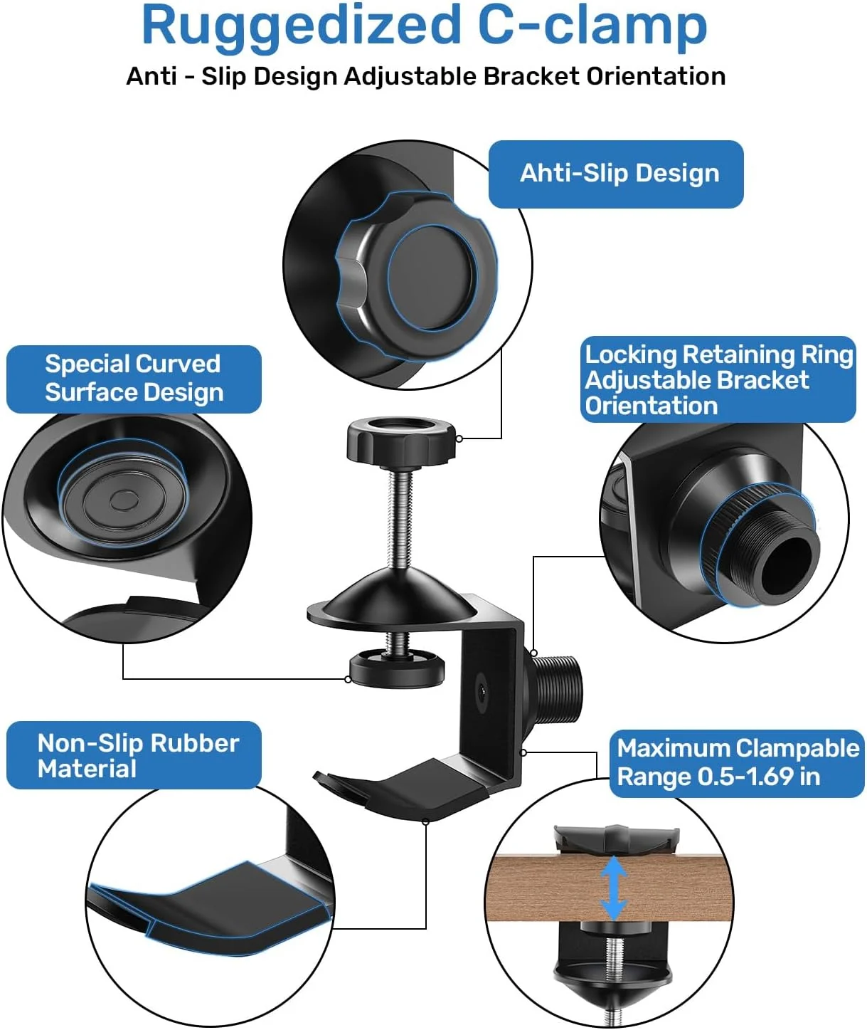 پایه میکروفون گردن غازی، 19 اینچ پایه میکروفون گردن غازی، 19 اینچ