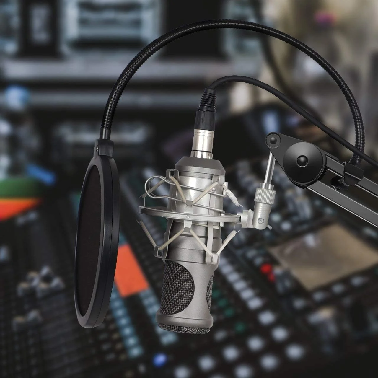 پایه میکروفون استودیویی بازویی قیچیشکل قابل تنظیم InnoGear با گیره میکروفون و فنر داخلی برای میکروفونهای Blue Yeti Snowball و Blue Yeti Nano پایه میکروفون استودیویی بازویی قیچیشکل قابل تنظیم InnoGear با گیره میکروفون و فنر داخلی برای میکروفونهای Blue Yeti Snowball و Blue Yeti Nano