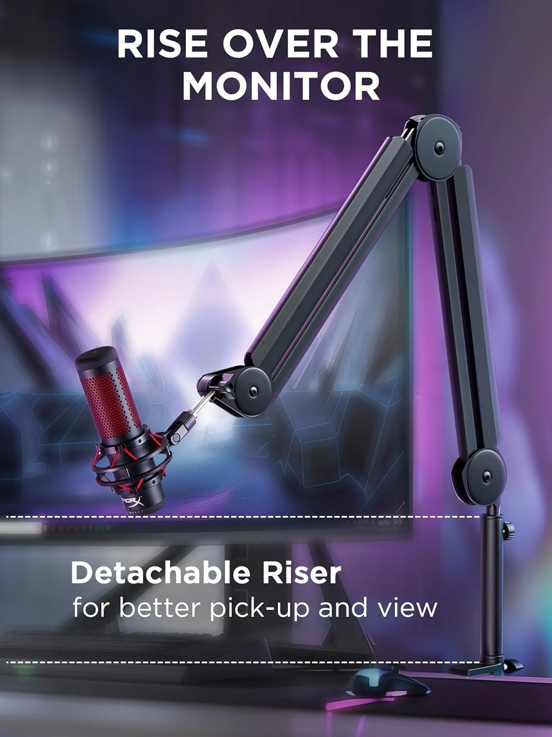 بازوی میکروفون InnoGear با مدیریت کابل برای میکروفون های Blue Yeti FIFINE AM8 K669B HyperX QuadCast S SoloCast AT2020 Shure SM7B MV7 و سایر میکروفون ها بازوی میکروفون InnoGear با مدیریت کابل برای میکروفون های Blue Yeti FIFINE AM8 K669B HyperX QuadCast S SoloCast AT2020 Shure SM7B MV7 و سایر میکروفون ها