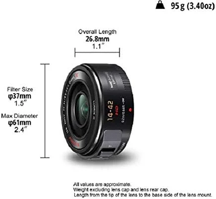 لنز زوم استاندارد سبک وزن پاناسونیک H-PS14042E-K Lumix G X Vario 14-42mm F3.5-5.6 ASPH لنز زوم استاندارد سبک وزن پاناسونیک H-PS14042E-K Lumix G X Vario 14-42mm F3.5-5.6 ASPH