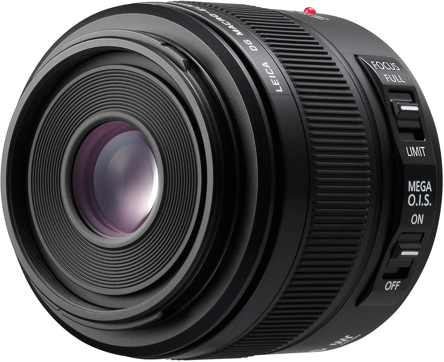 لنز پاناسونیک H-ES045E LEICA DG ELMARIT Macro 45 mm F2.8 ASPH. (لنز ماکرو با عملکرد بالا، 90 میلی‌متر KB، O.I.S.) مشکی