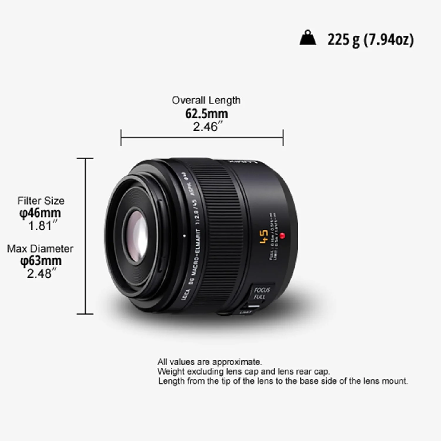 لنز پاناسونیک H-ES045E LEICA DG ELMARIT Macro 45 mm F2.8 ASPH. (لنز ماکرو با عملکرد بالا، 90 میلیمتر KB، O.I.S.) مشکی لنز پاناسونیک H-ES045E LEICA DG ELMARIT Macro 45 mm F2.8 ASPH. (لنز ماکرو با عملکرد بالا، 90 میلیمتر KB، O.I.S.) مشکی