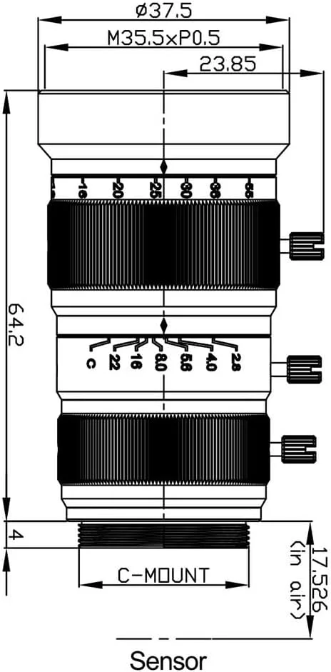 لنز دوربین مداربسته MOKOSE با فاصله کانونی 10-55 میلیمتر، 10 مگاپیکسل، 1/1.7 اینچ، لنز تله فوتو زوم دستی (همراه با فیلتر IR650nm) لنز دوربین مداربسته MOKOSE با فاصله کانونی 10-55 میلیمتر، 10 مگاپیکسل، 1/1.7 اینچ، لنز تله فوتو زوم دستی (همراه با فیلتر IR650nm)