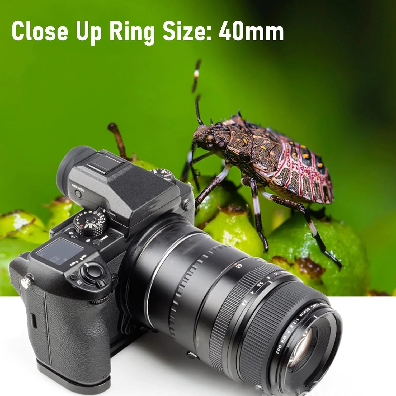 لوله افزایش طول ماکرو برای GFX، آداپتور لنز مانت G با فوکوس خودکار 40 میلی‌متری، مناسب برای دوربین‌های GFX 100RF 100SII 100II 100S 50SII، لوازم جانبی عکاسی