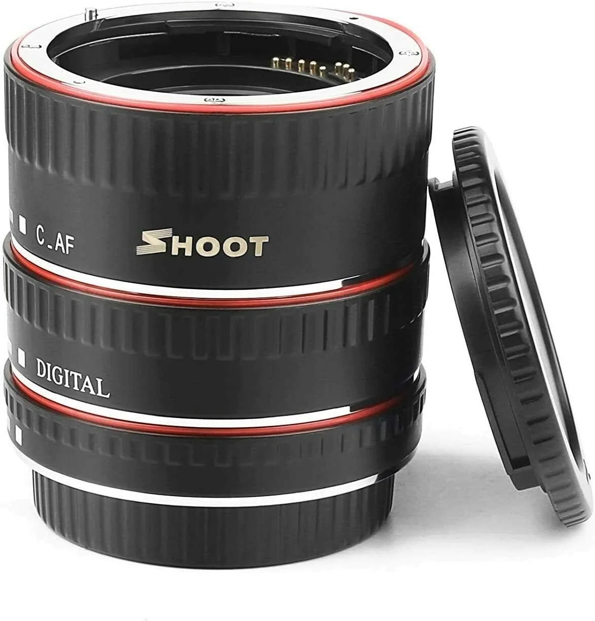 مجموعه لوله های افزایش طول ماکرو با حلقه فوکوس خودکار لنز کلوزآپ برای دوربین های DSLR کانن EOS EF مدل های 1100D 700D 650D 600D 550D 500D 450D 400D 350D 300D 100D 70D